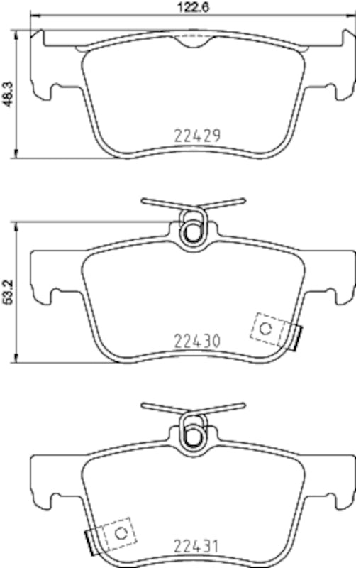 Hella Pagid Disc Brake Pad Set 355036401