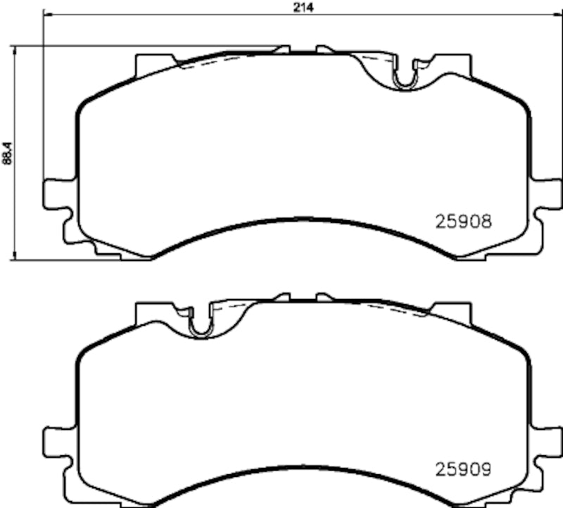 Hella Pagid Disc Brake Pad Set 355036471