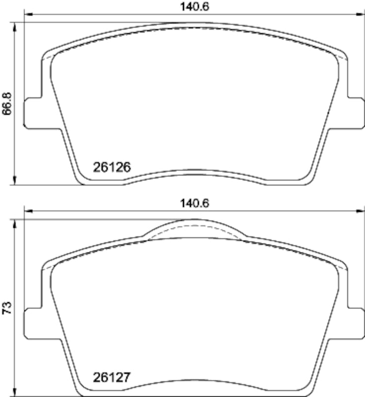 Hella Pagid Disc Brake Pad Set 355039001