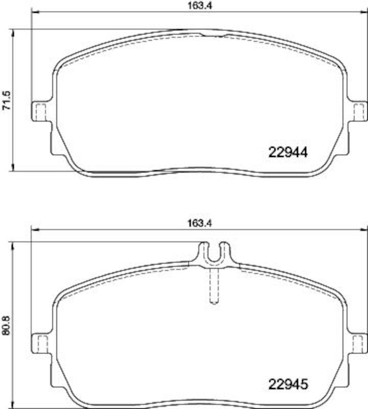 Hella Pagid Disc Brake Pad Set 355039011