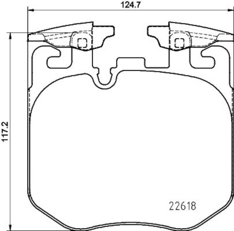 Hella Pagid Disc Brake Pad Set 355039461