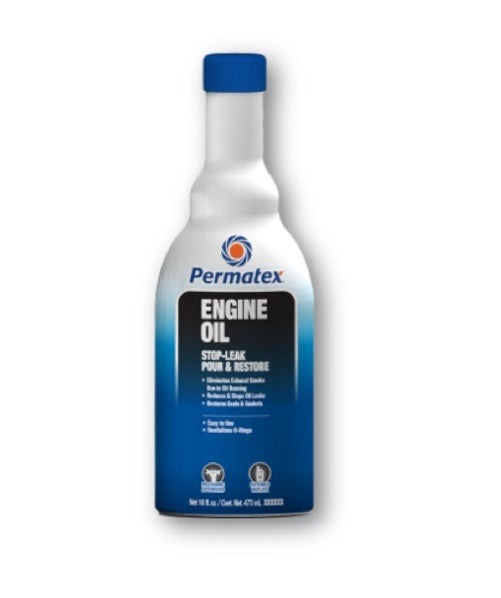 Permatex Engine Oil Stop Leak 12 Ounce Oils, Fluids and Additives Motor Oil Additives main image