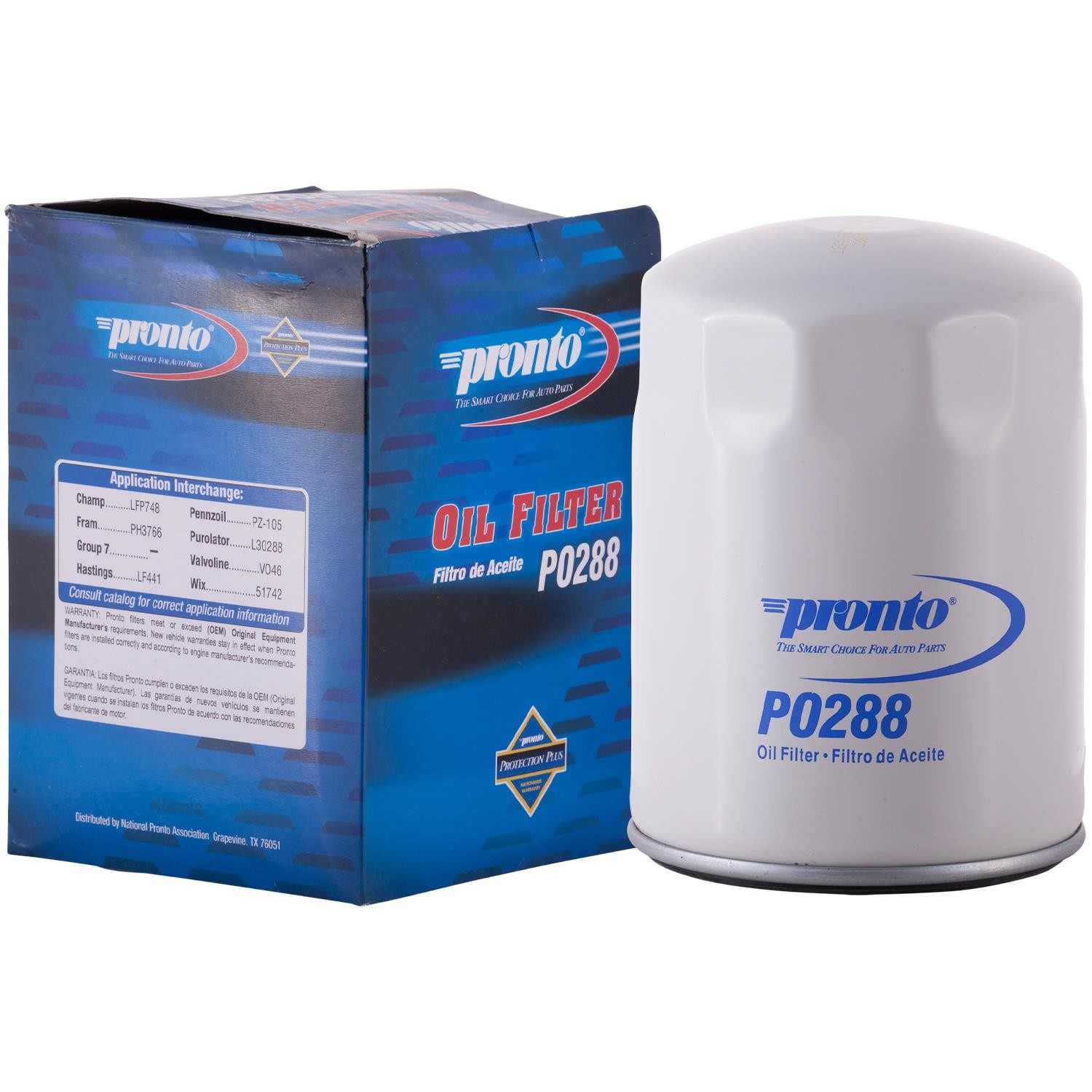 Pronto Engine Oil Filter PO288