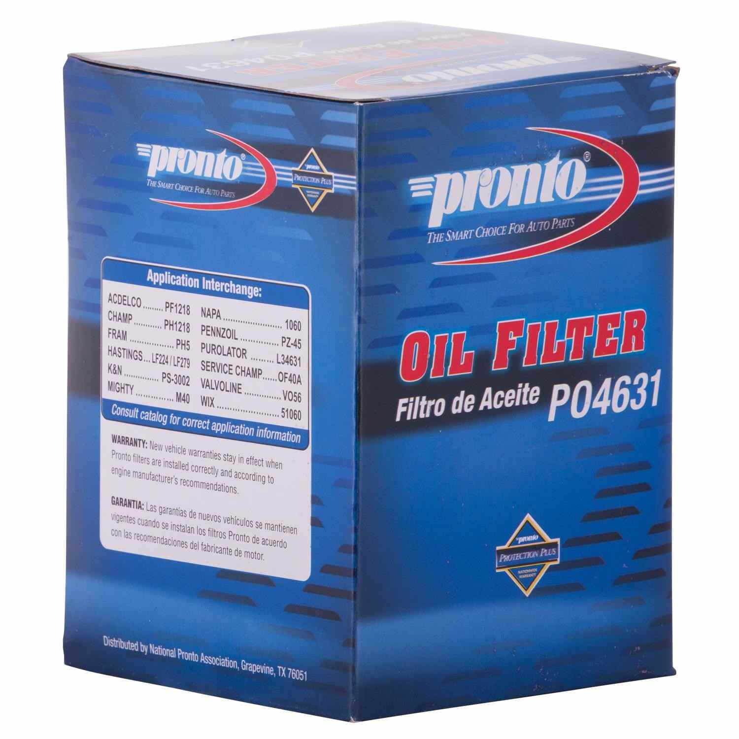 Pronto Engine Oil Filter PO4631