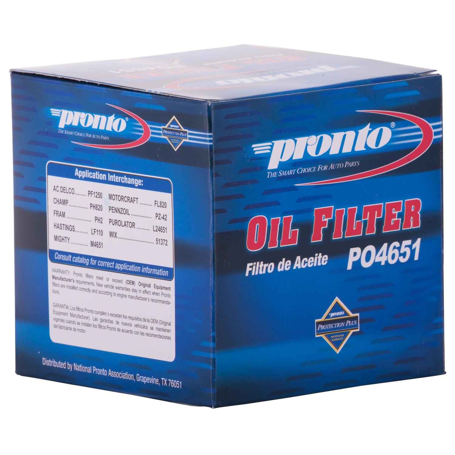 Pronto Engine Oil Filter PO4651