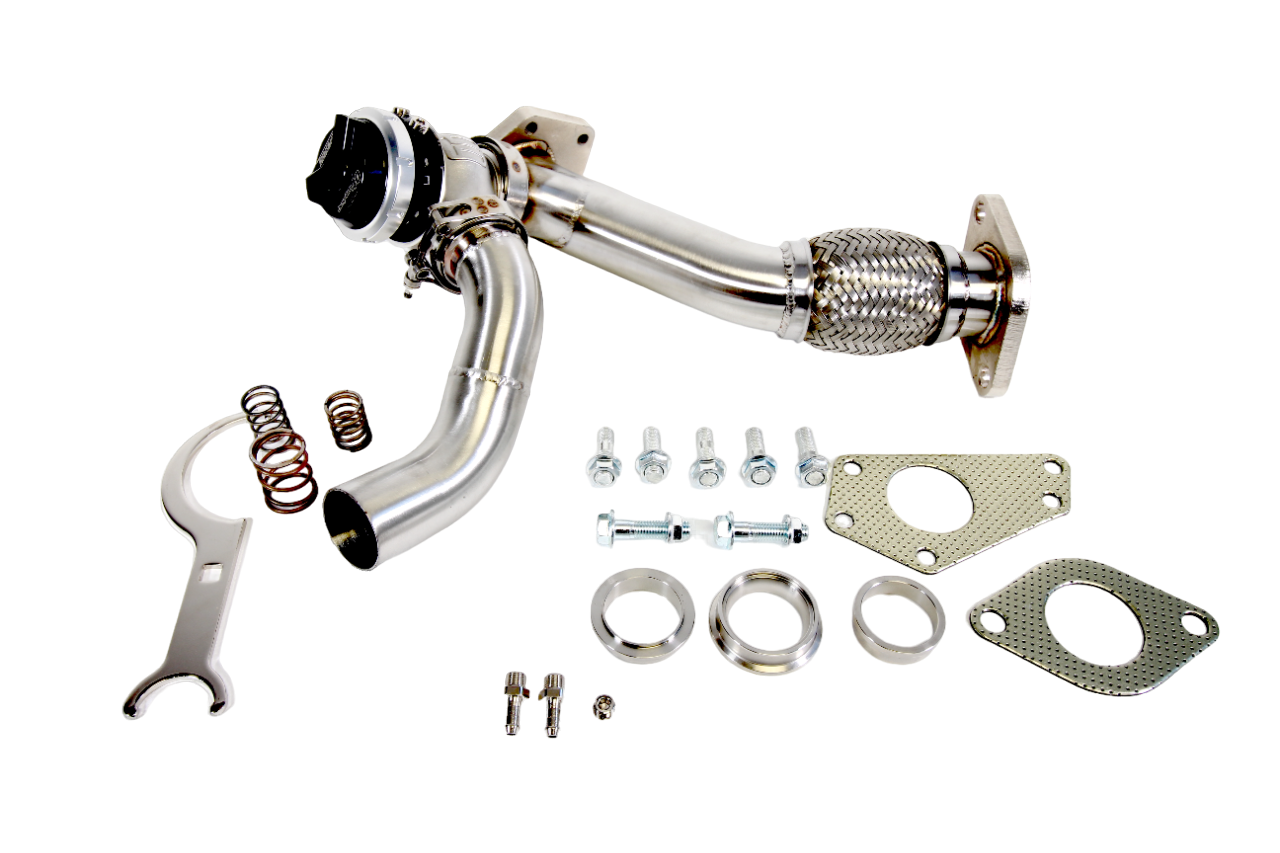 PLM 3-Bolt EWG Up Pipe with Turbosmart WG40 | Subaru EJ Turbo Engines