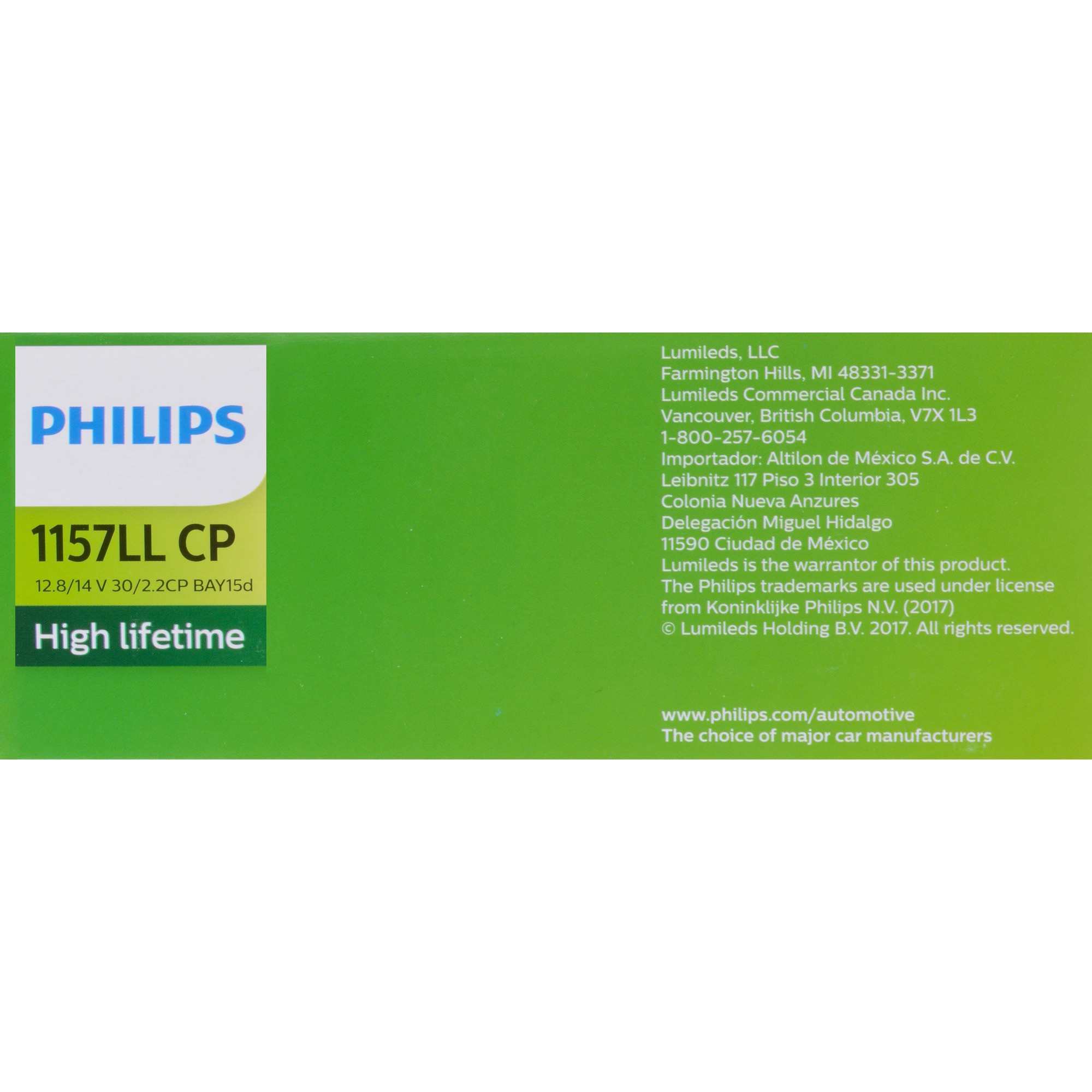 Philips Tail Light Bulb 1157LLCP