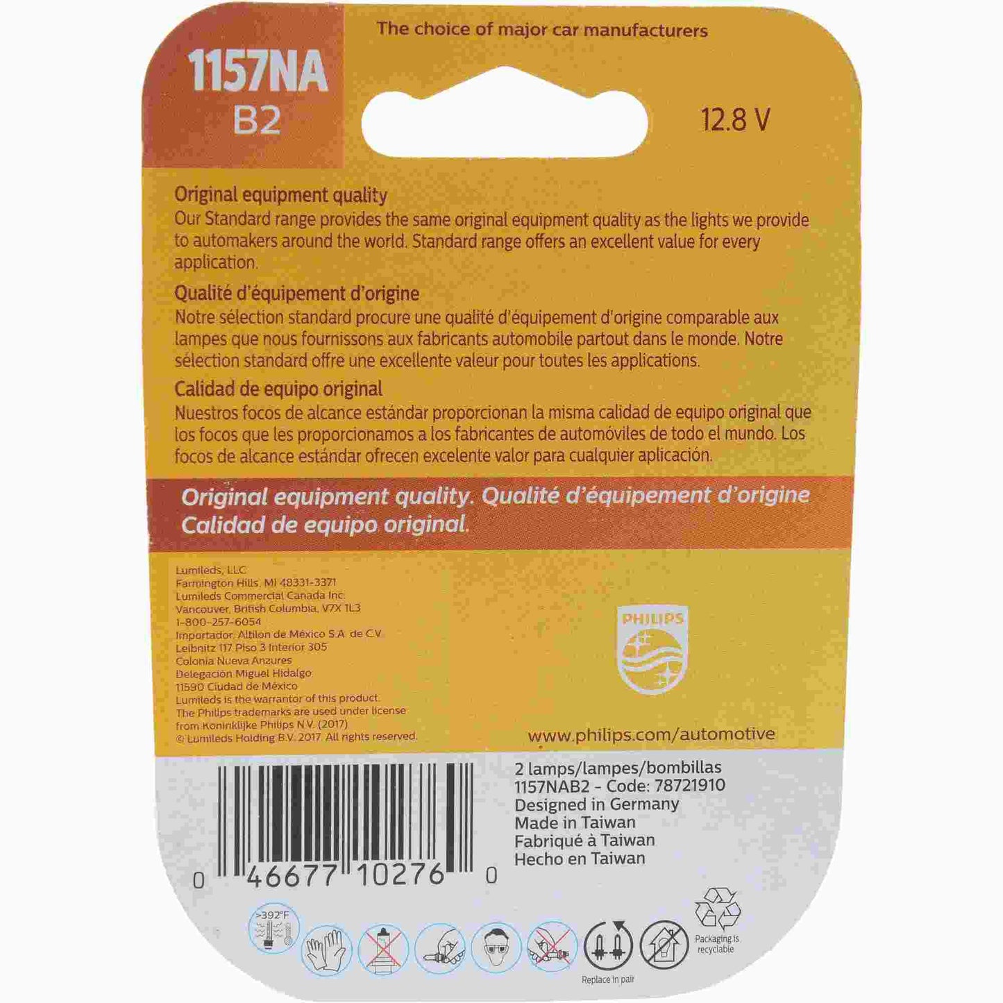 Philips Turn Signal Light Bulb 1157NAB2