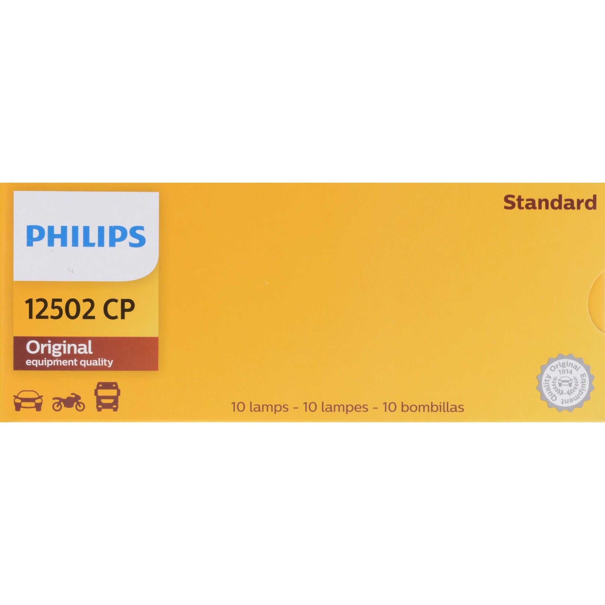 Philips Turn Signal / Parking Light Bulb 12502CP