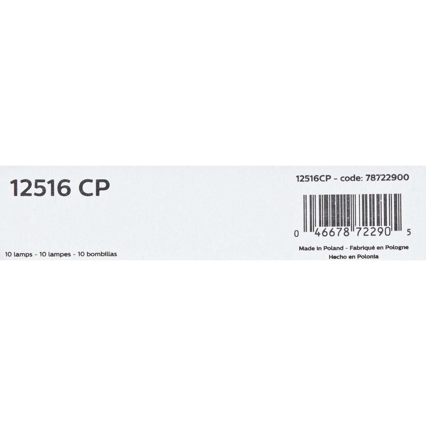 Philips Multi-Purpose Light Bulb 12516CP