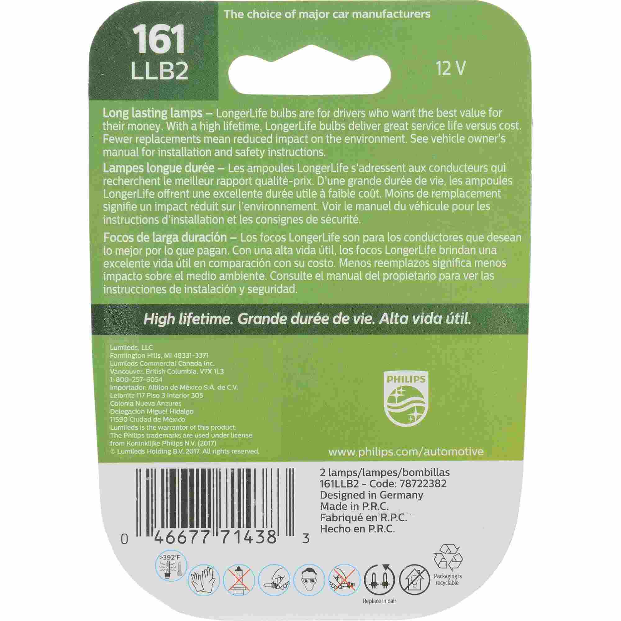 Philips Multi-Purpose Light Bulb 161LLB2