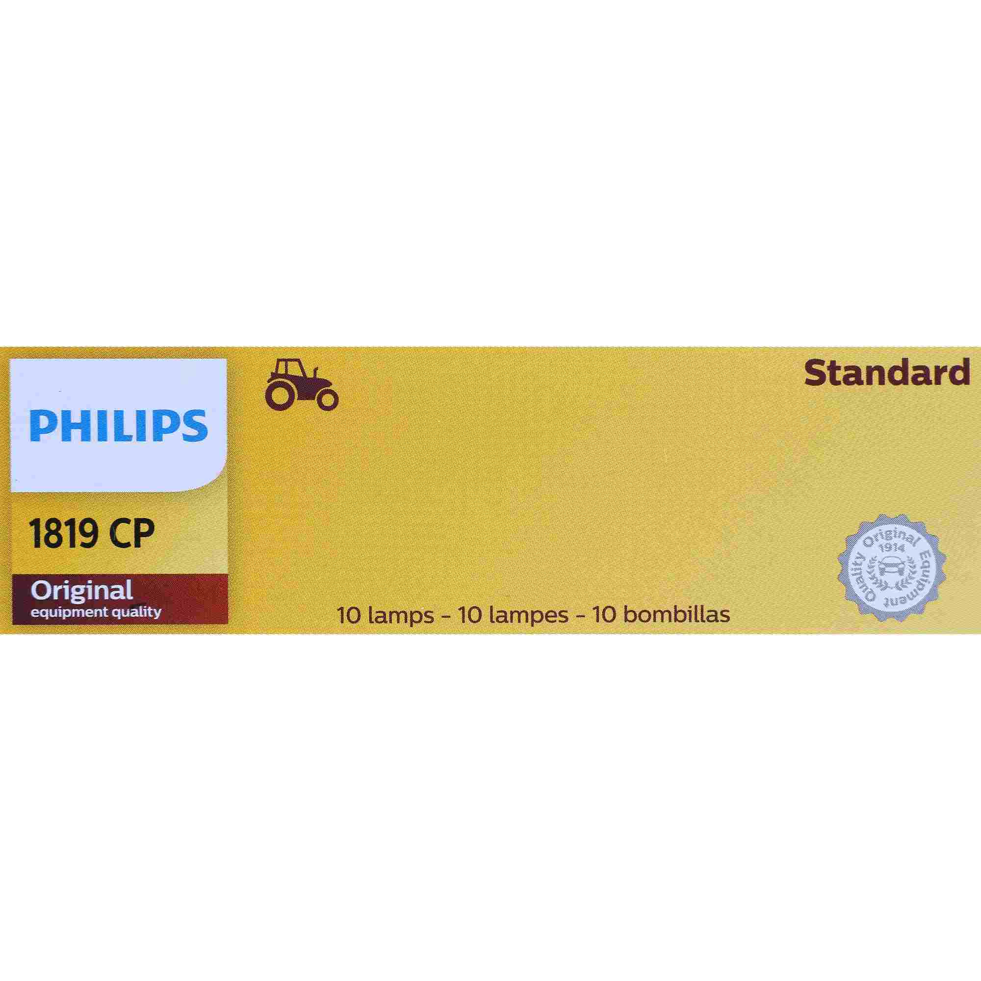 Philips Instrument Panel Light Bulb 1819CP