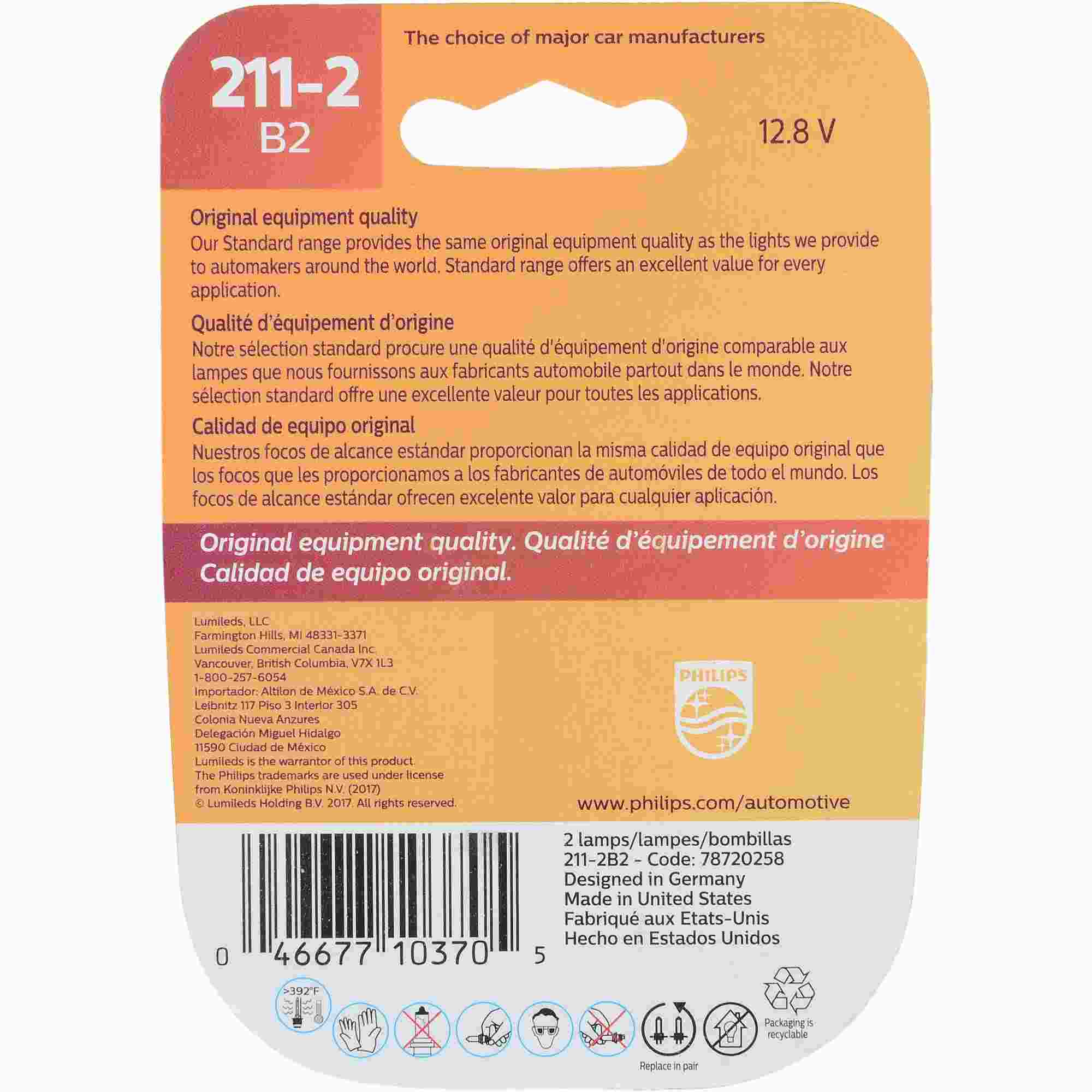 Philips Dome Light Bulb 211-2B2