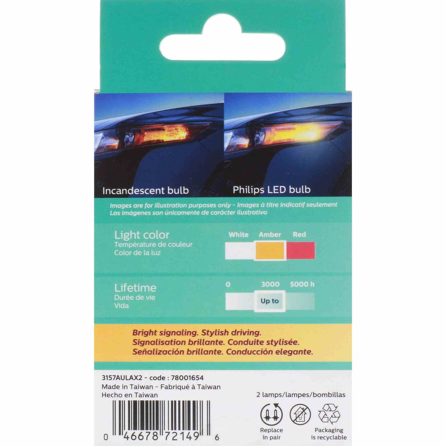 Philips Multi-Purpose Light Bulb 3157ALED