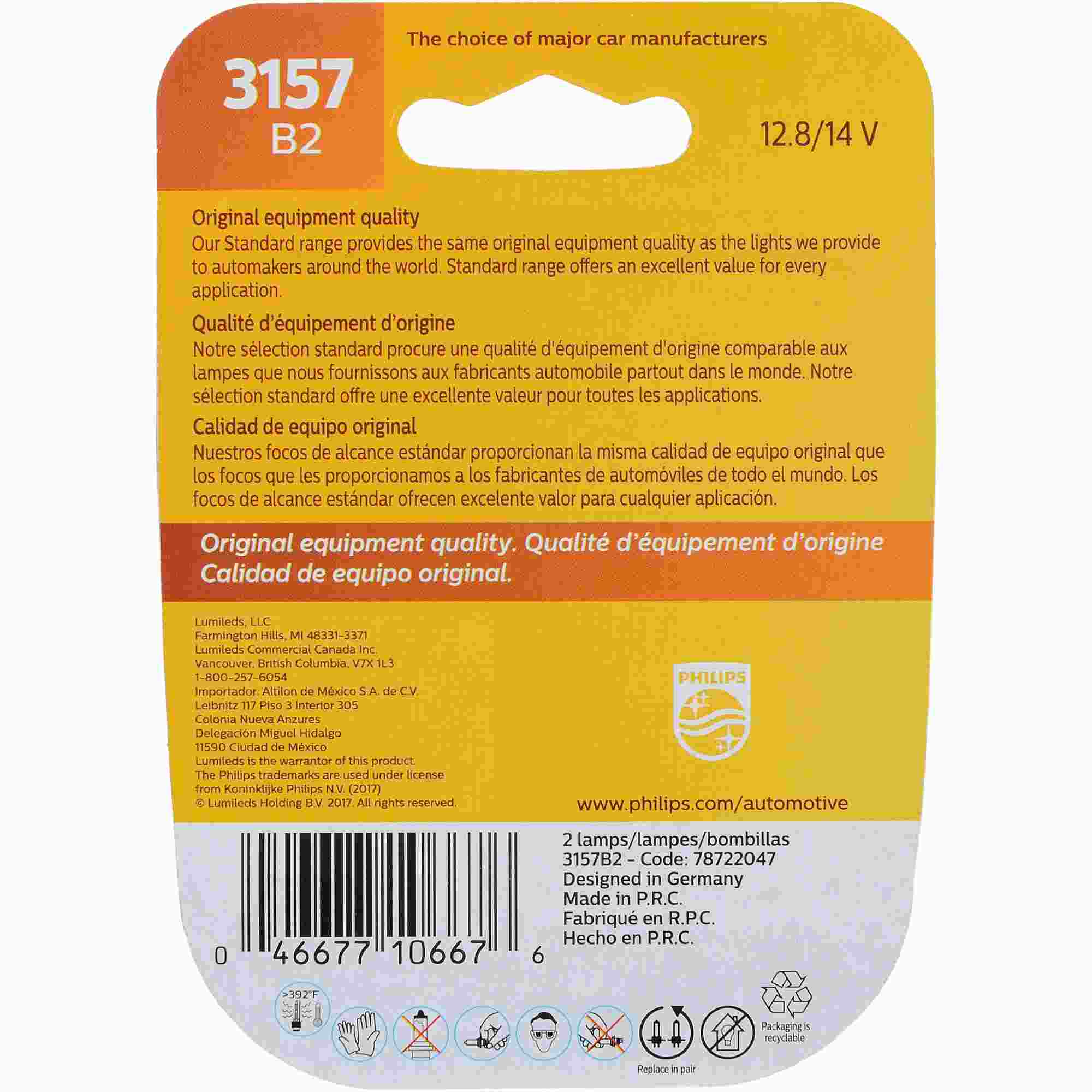 Philips Tail Light Bulb 3157B2