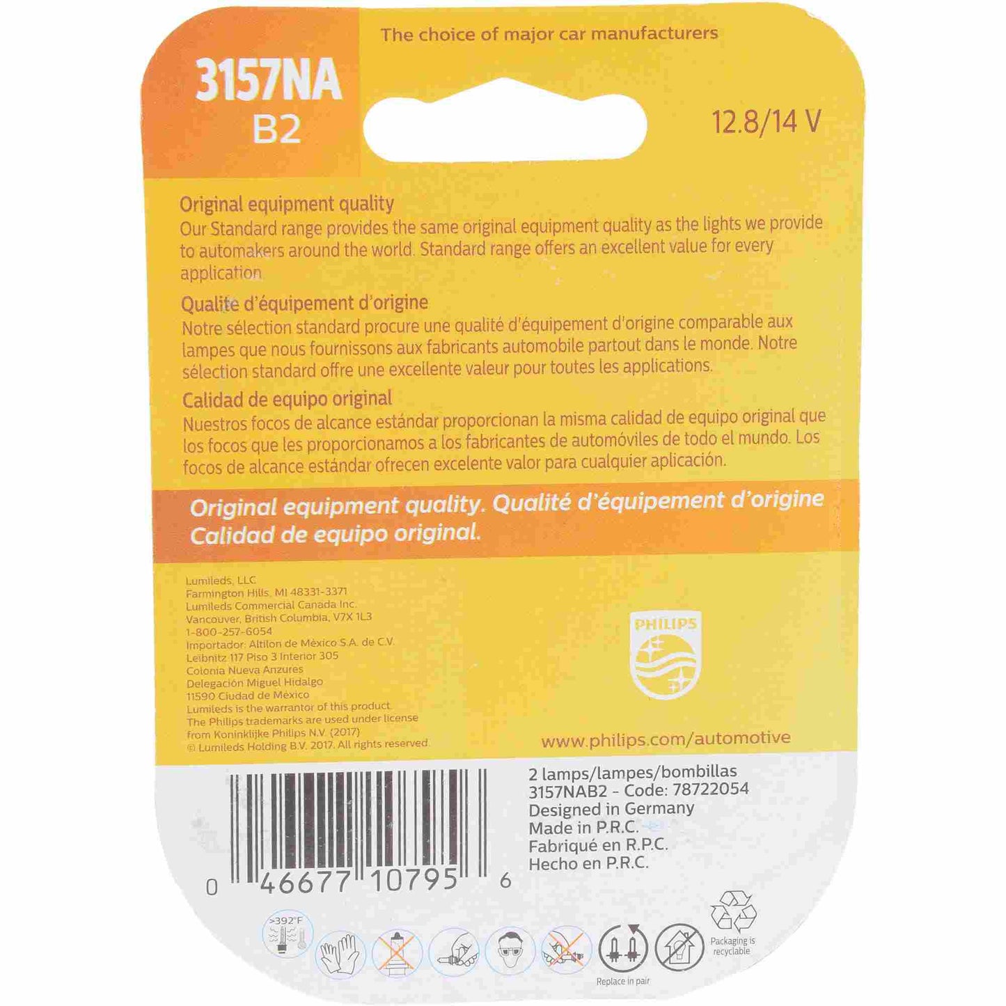 Philips Turn Signal Light Bulb 3157NAB2