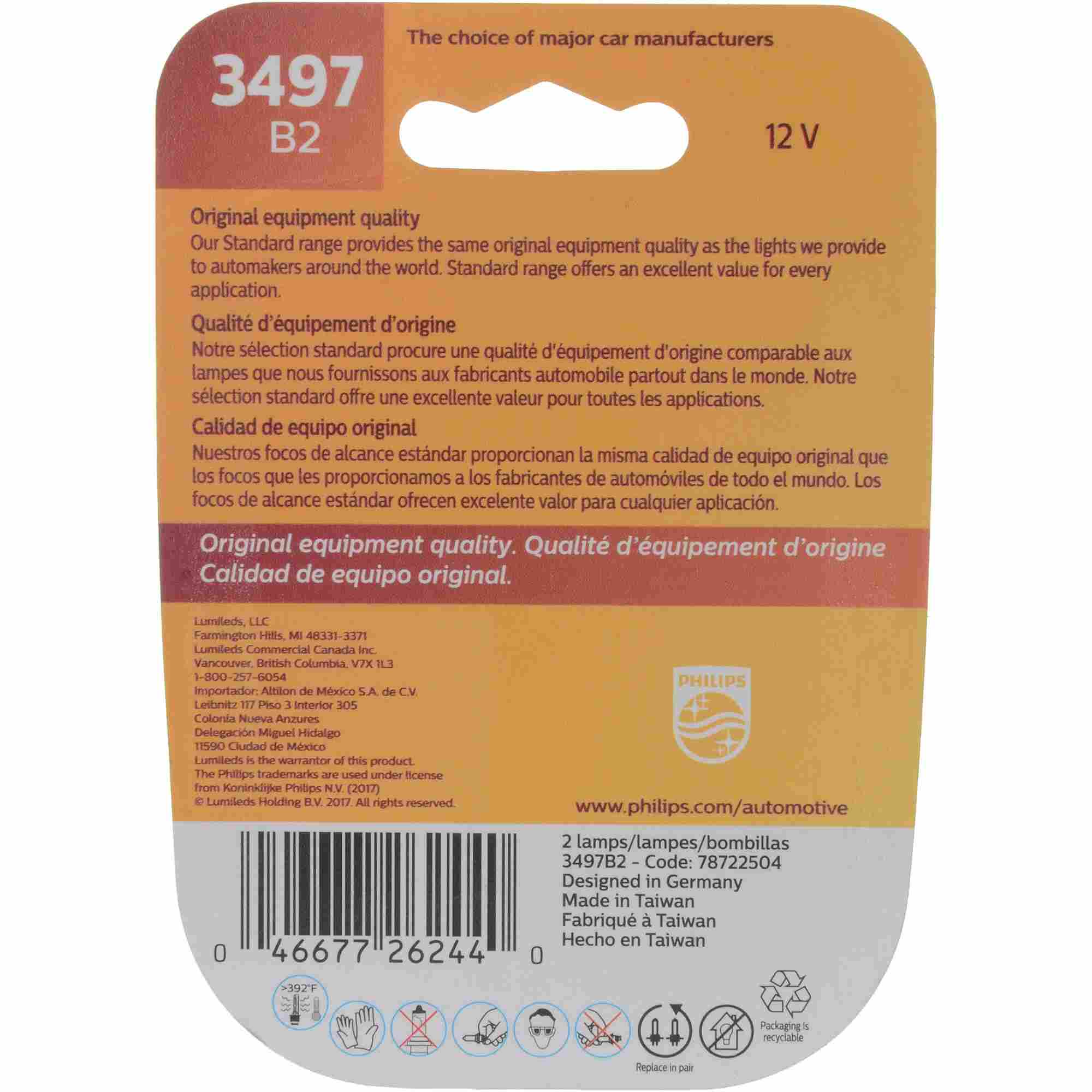 Philips Tail Light Bulb 3497B2