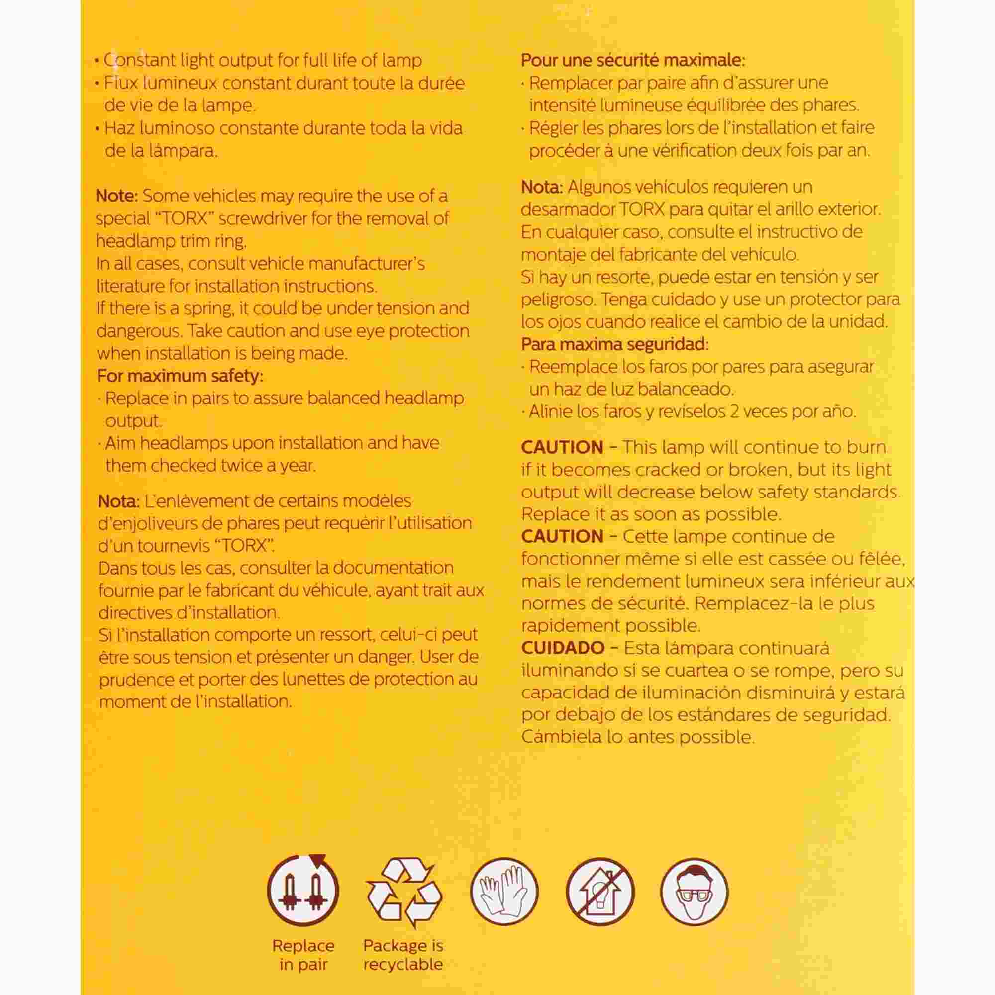 Philips Headlight Bulb 4000C1