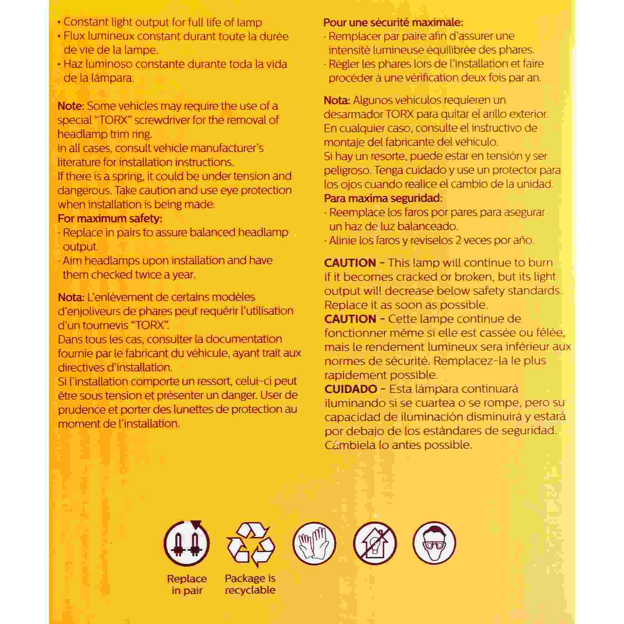 Philips Headlight Bulb 4007C1