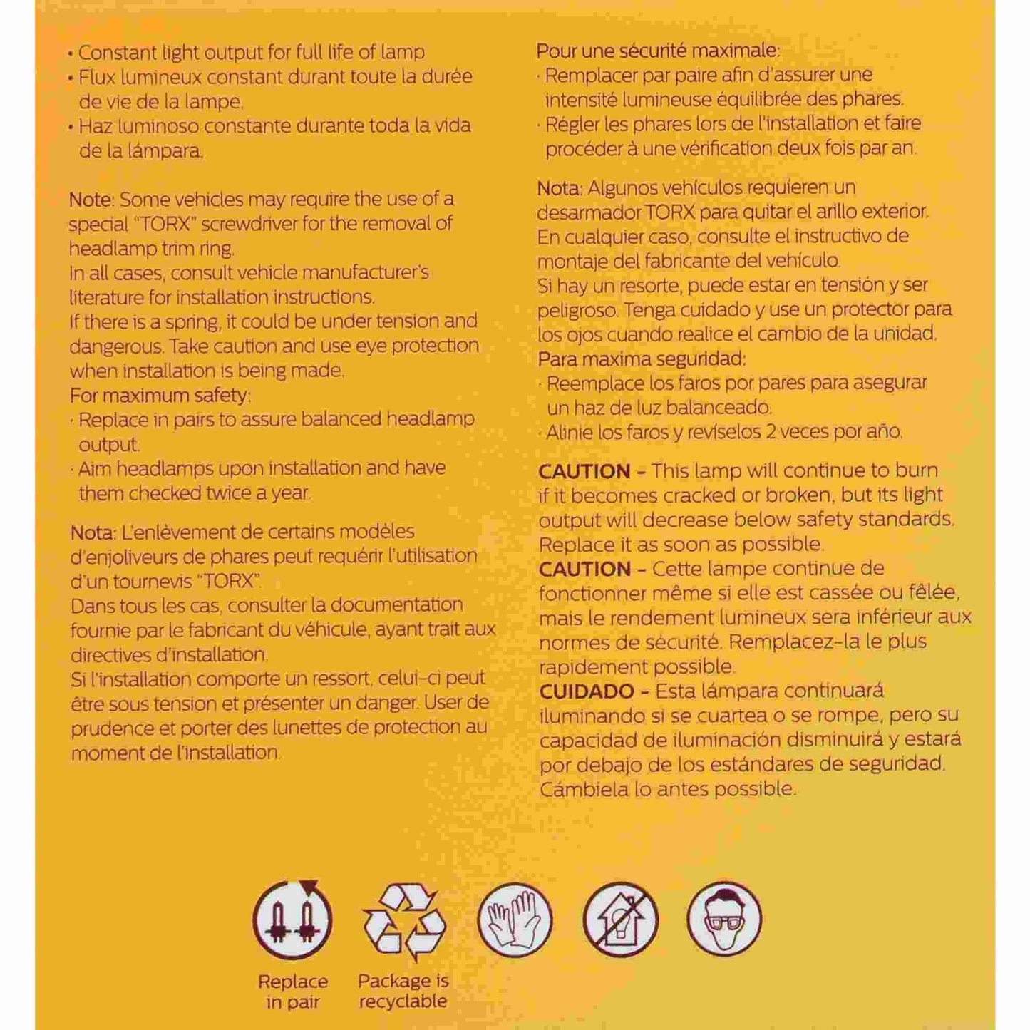 Philips Headlight Bulb 4411C1