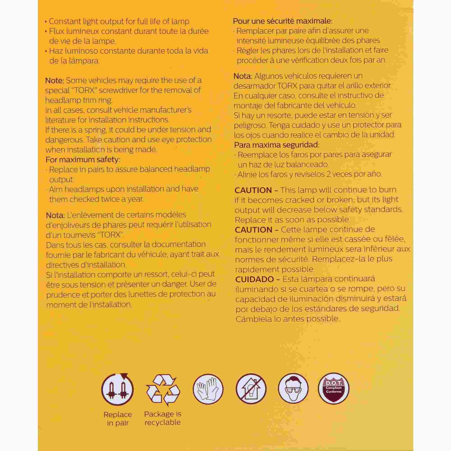 Philips Headlight Bulb 4412C1