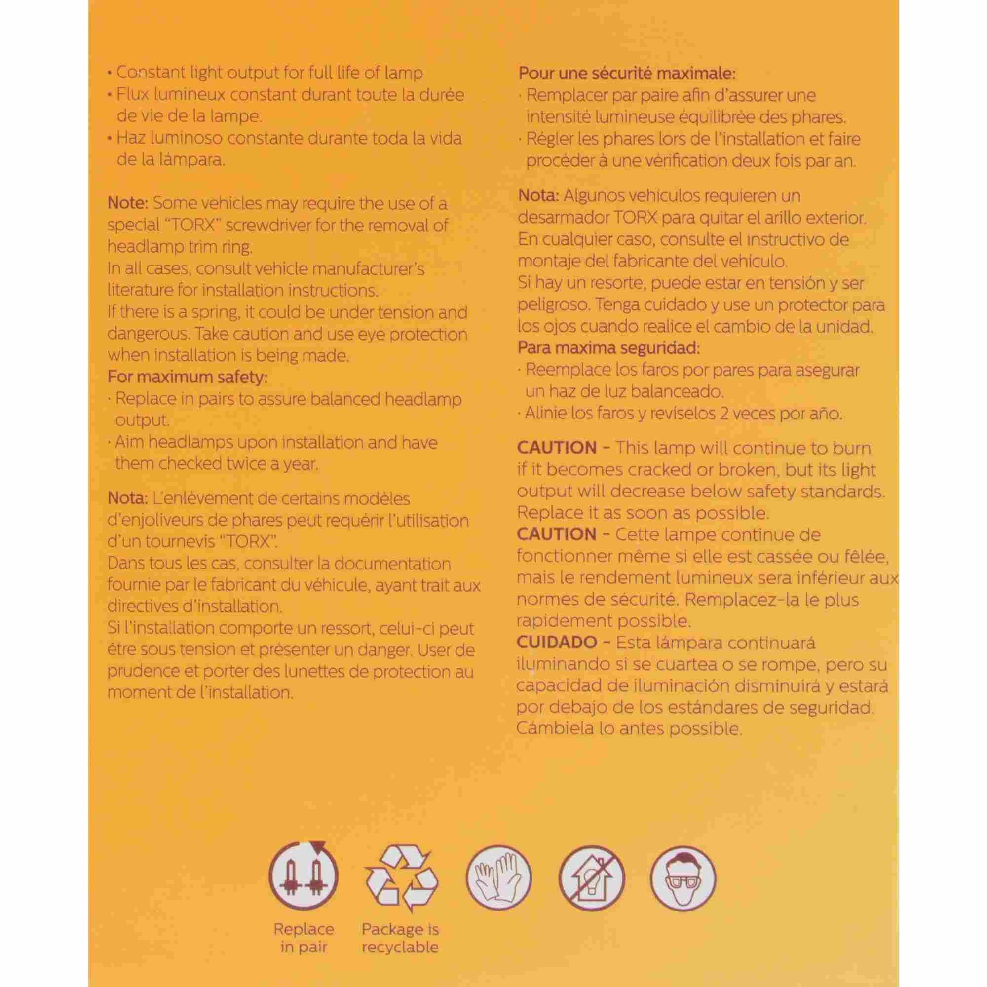 Philips Headlight Bulb 4413C1