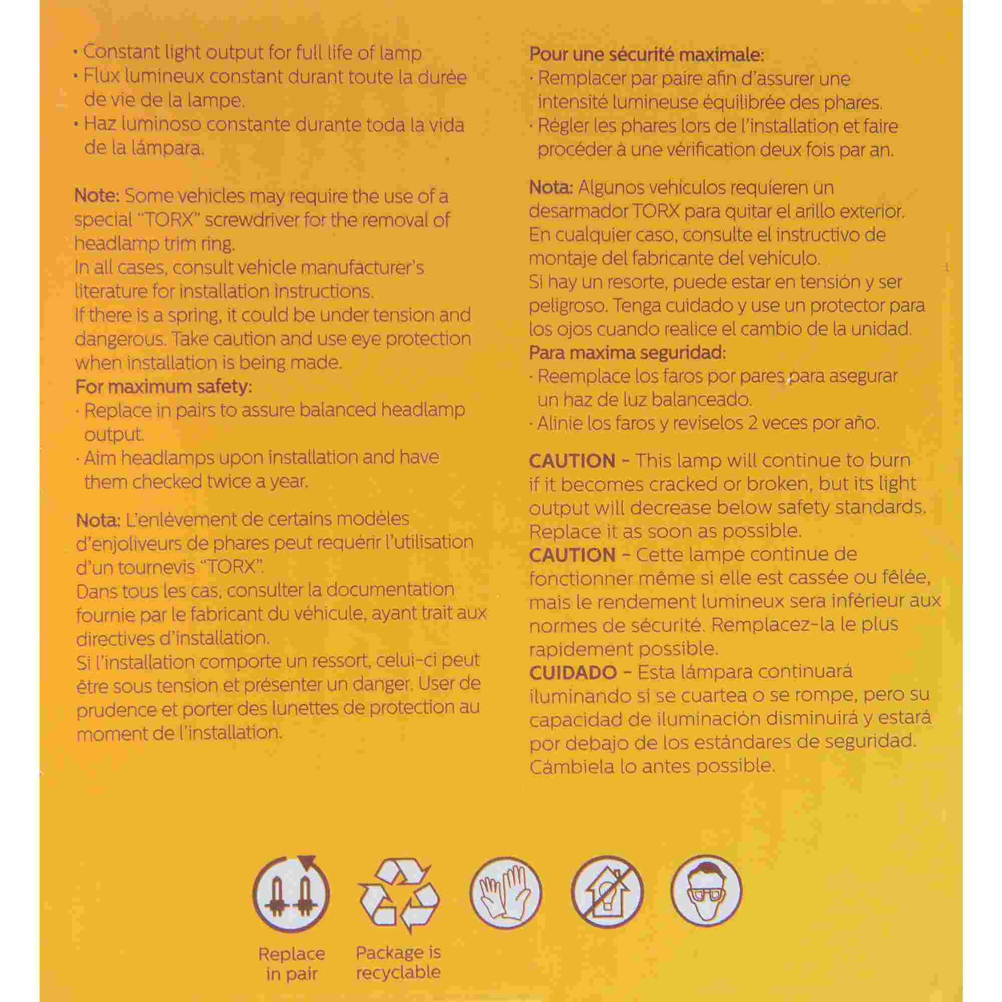 Philips Headlight Bulb 4415AC1