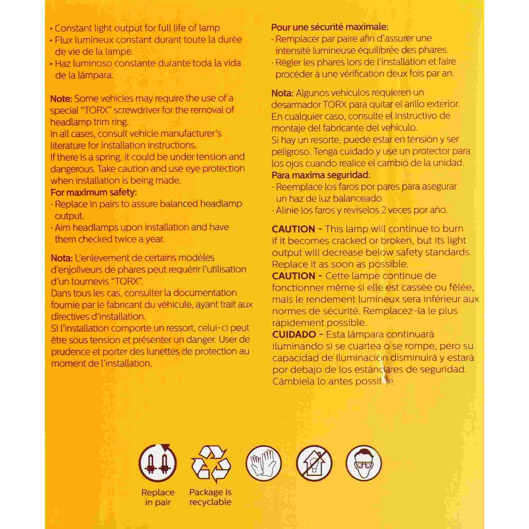 Philips Headlight Bulb 4435C1