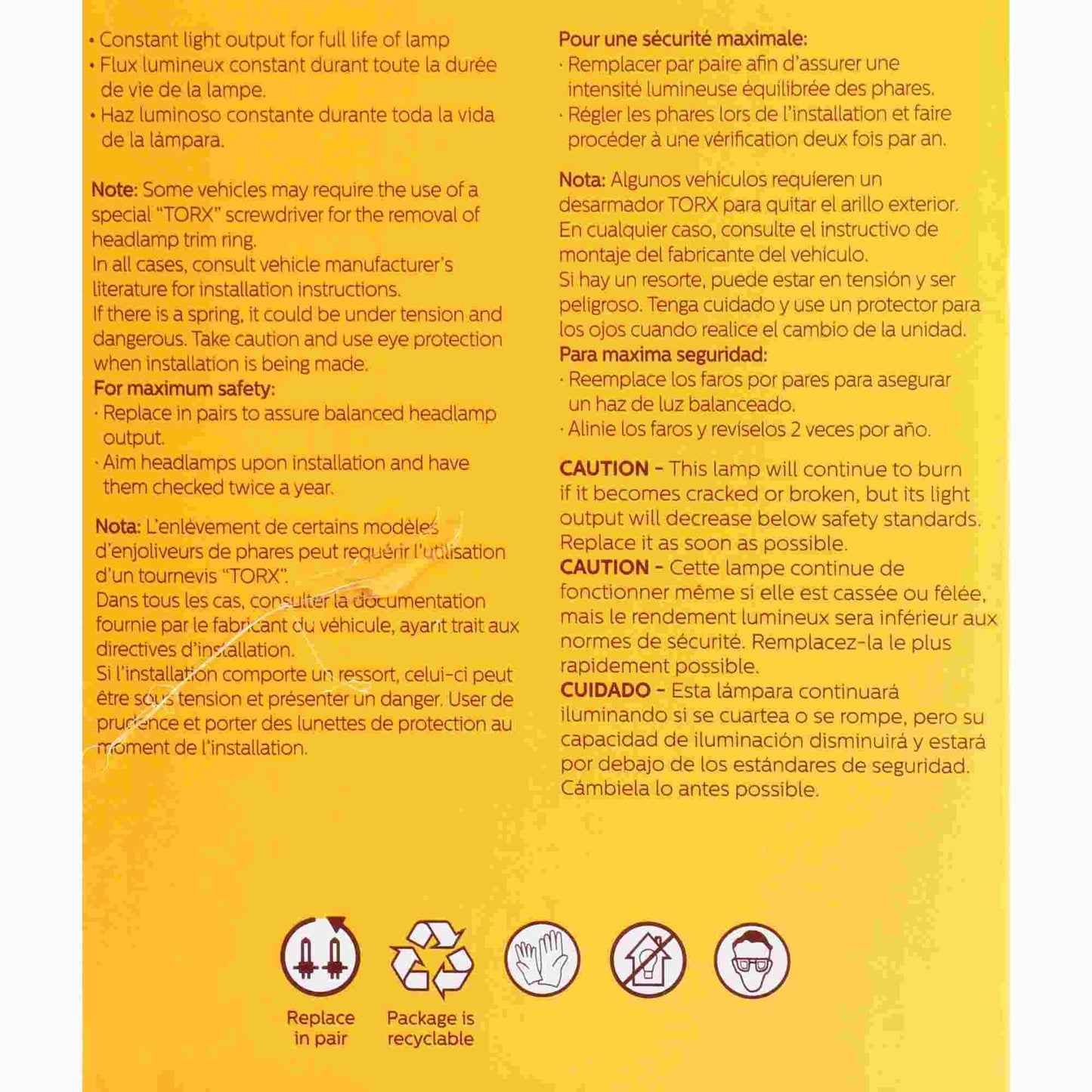 Philips Headlight Bulb 4570C1