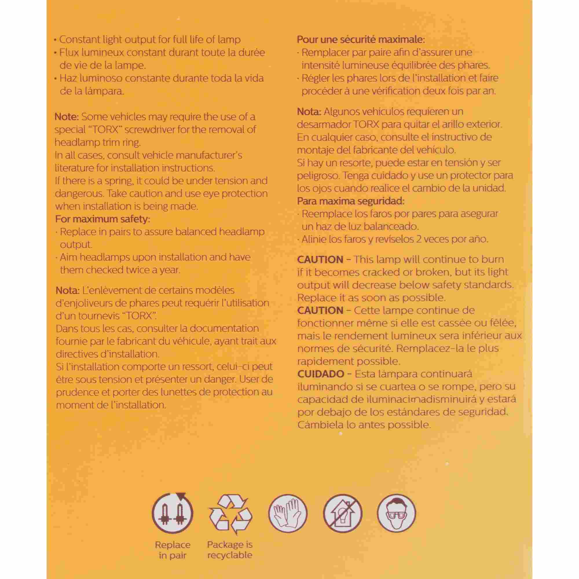 Philips Headlight Bulb 4579C1