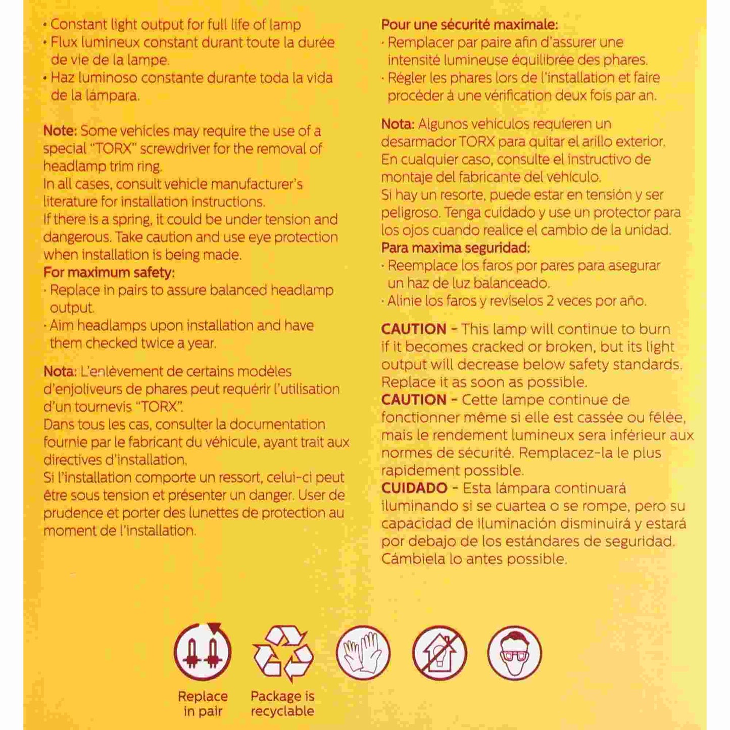 Philips Headlight Bulb 4589C1