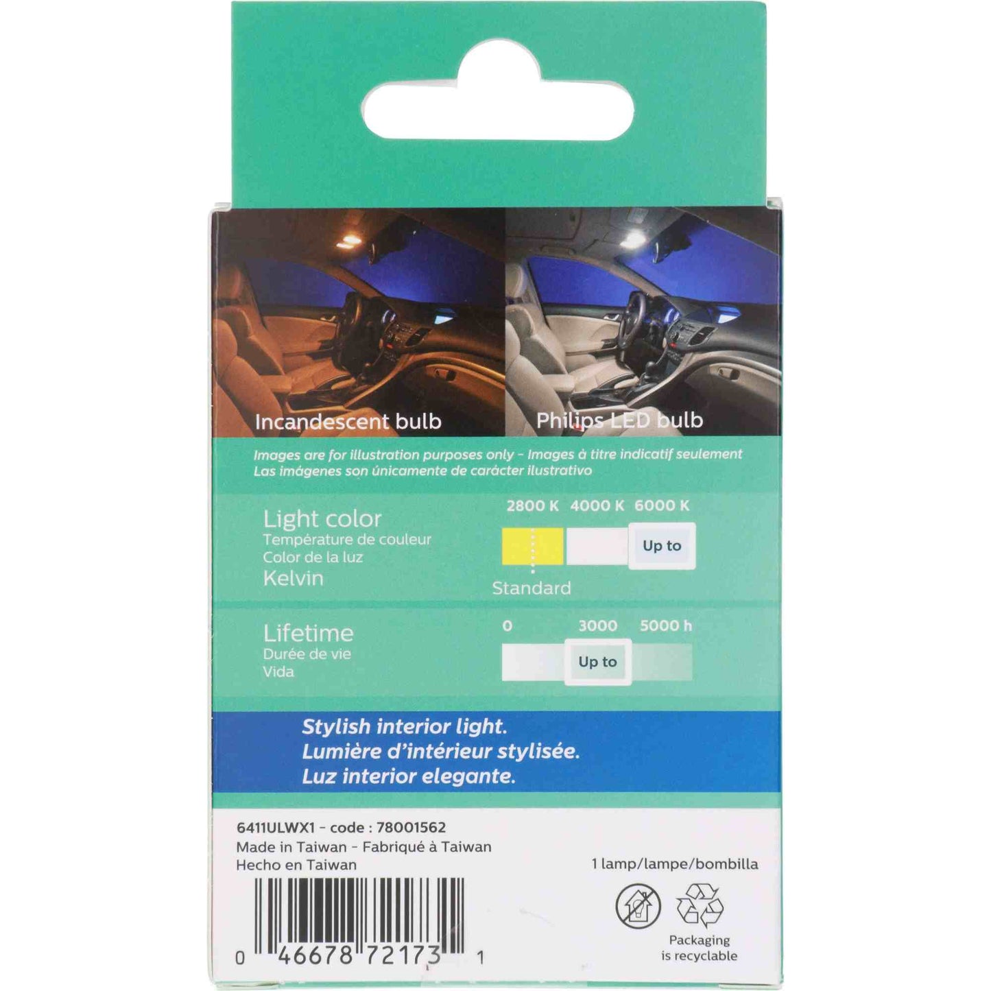 Philips Multi-Purpose Light Bulb 6411WLED