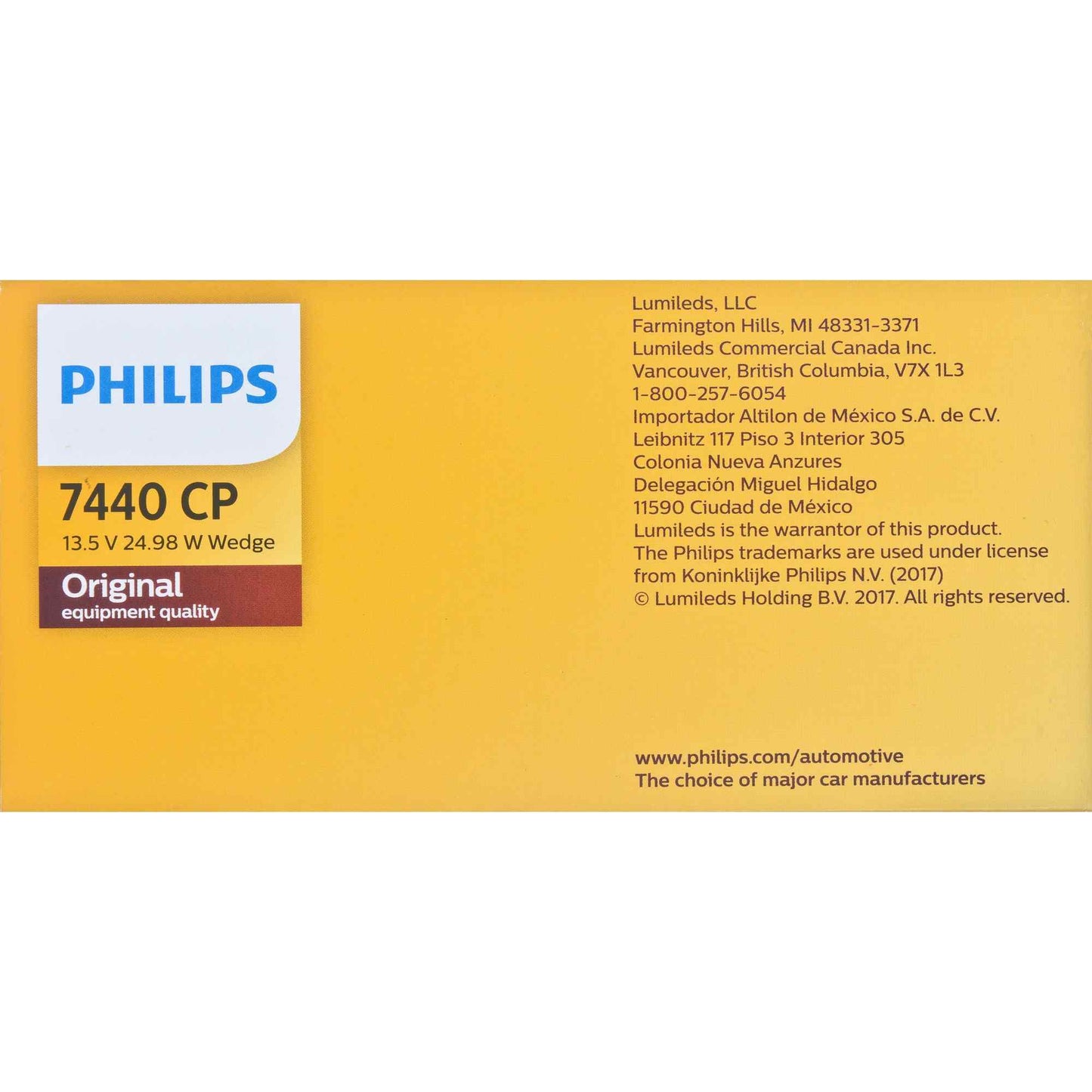 Philips Turn Signal Light Bulb 7440CP