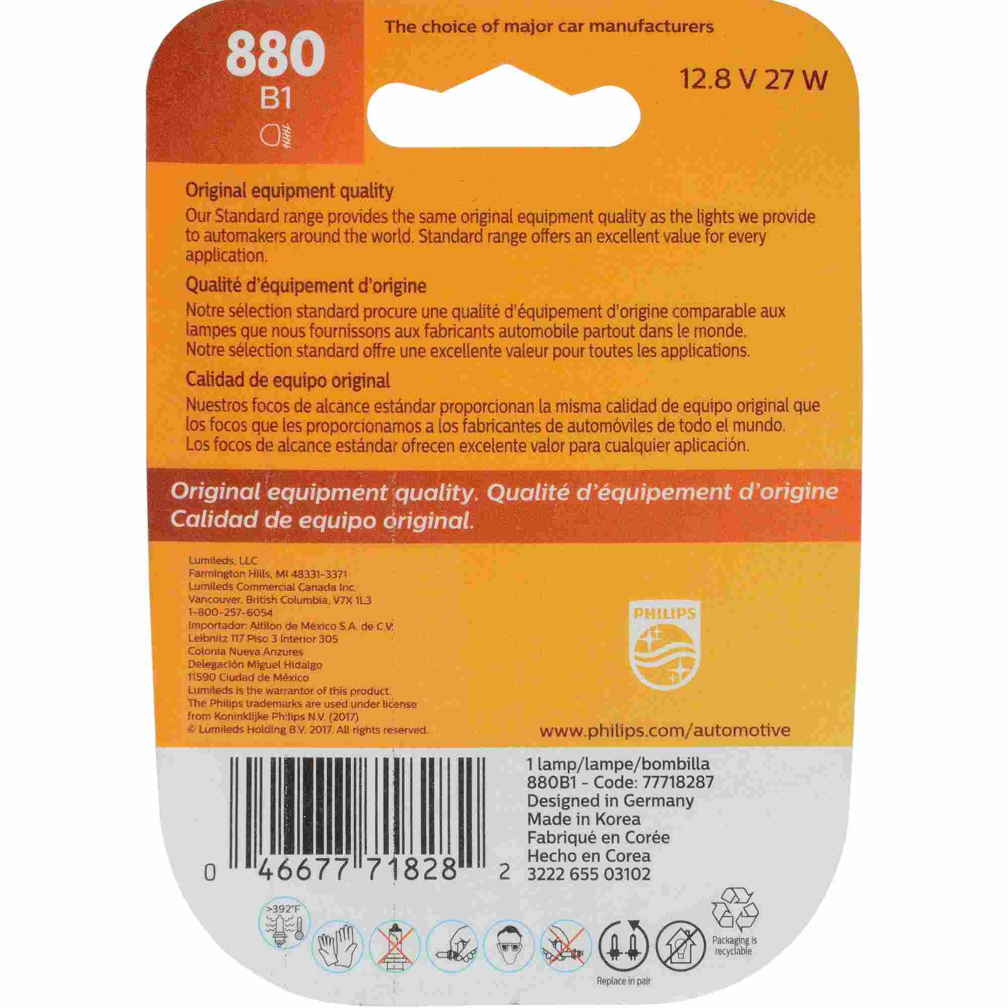 Philips Fog Light Bulb 880B1