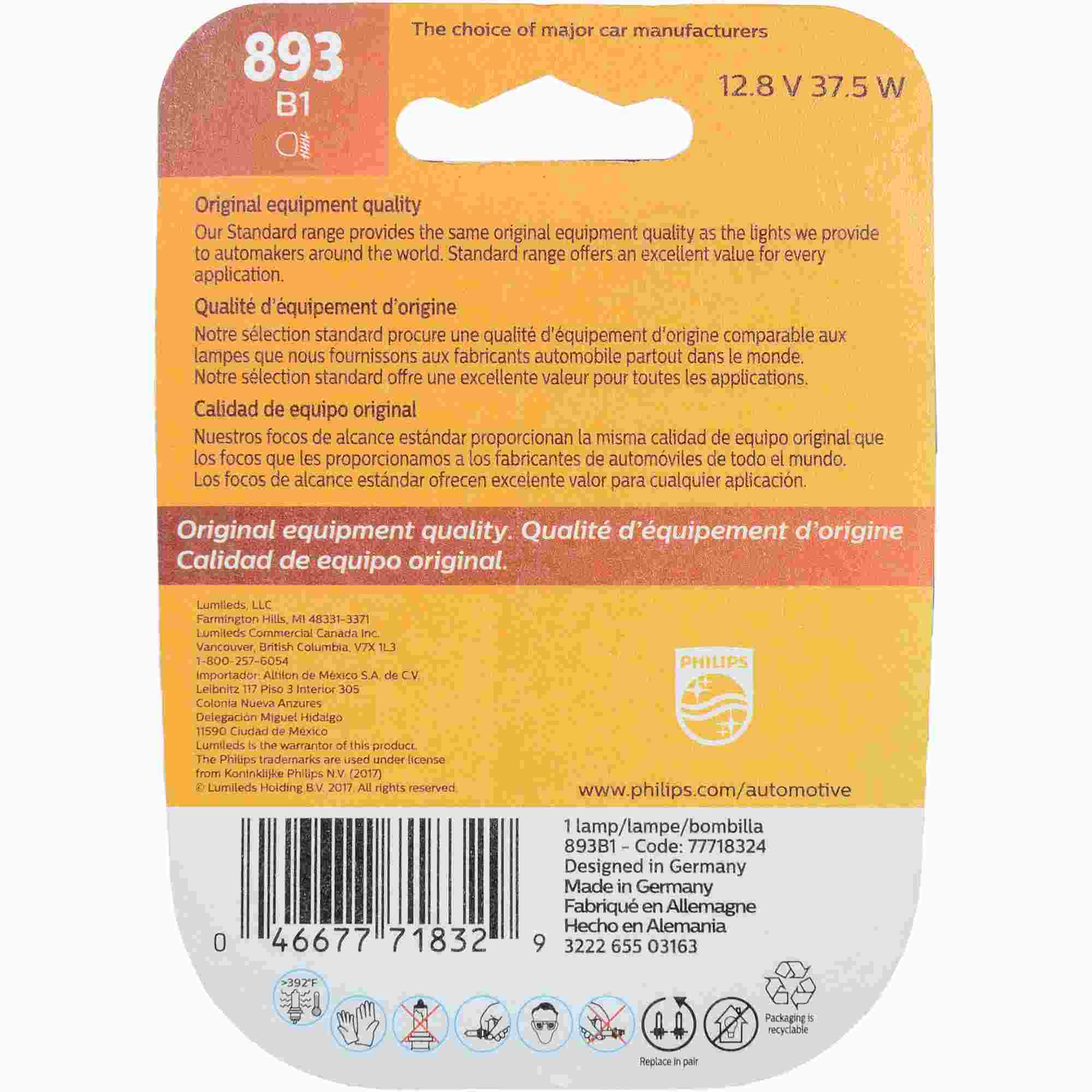 Philips Fog Light Bulb 893B1