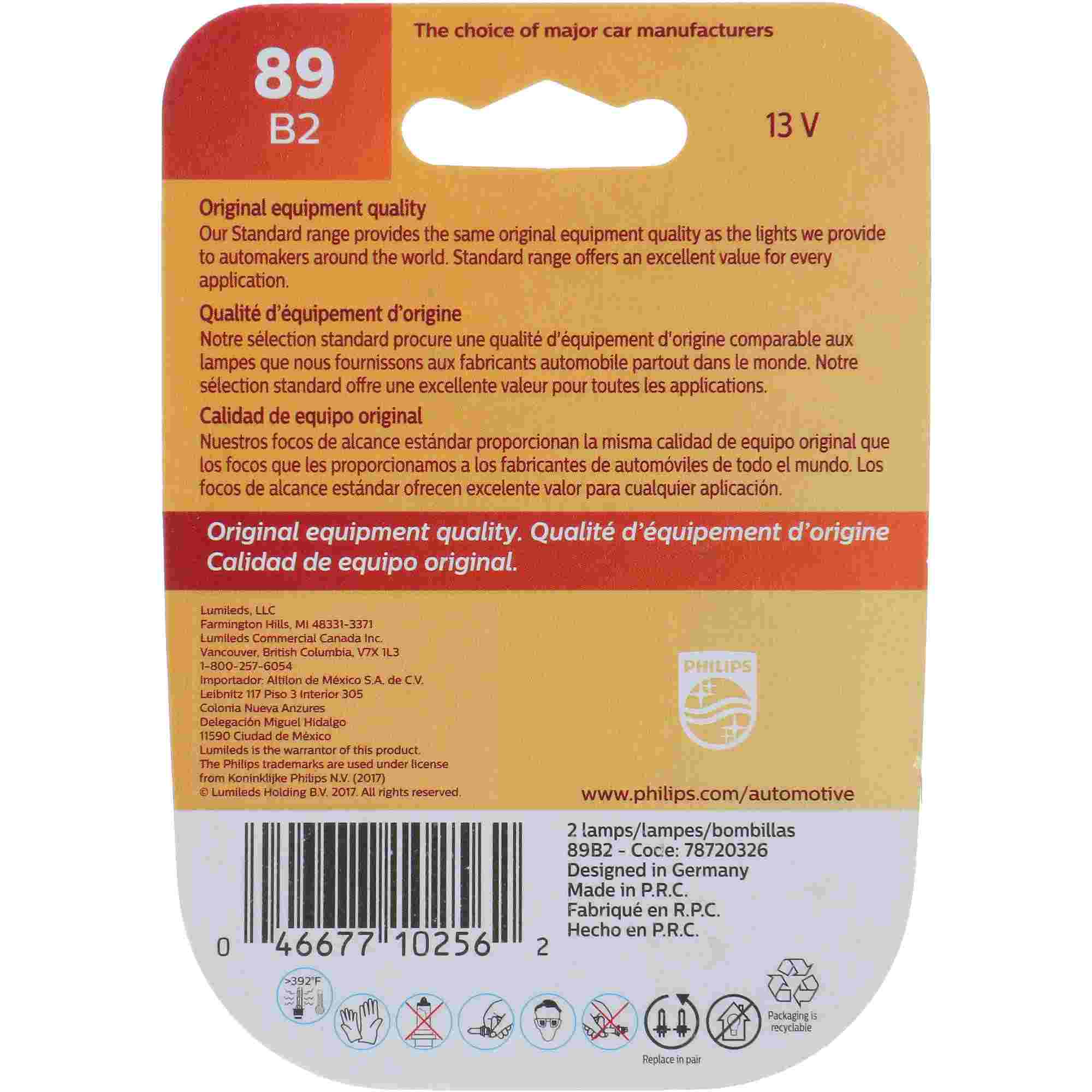 Philips Multi-Purpose Light Bulb 89B2