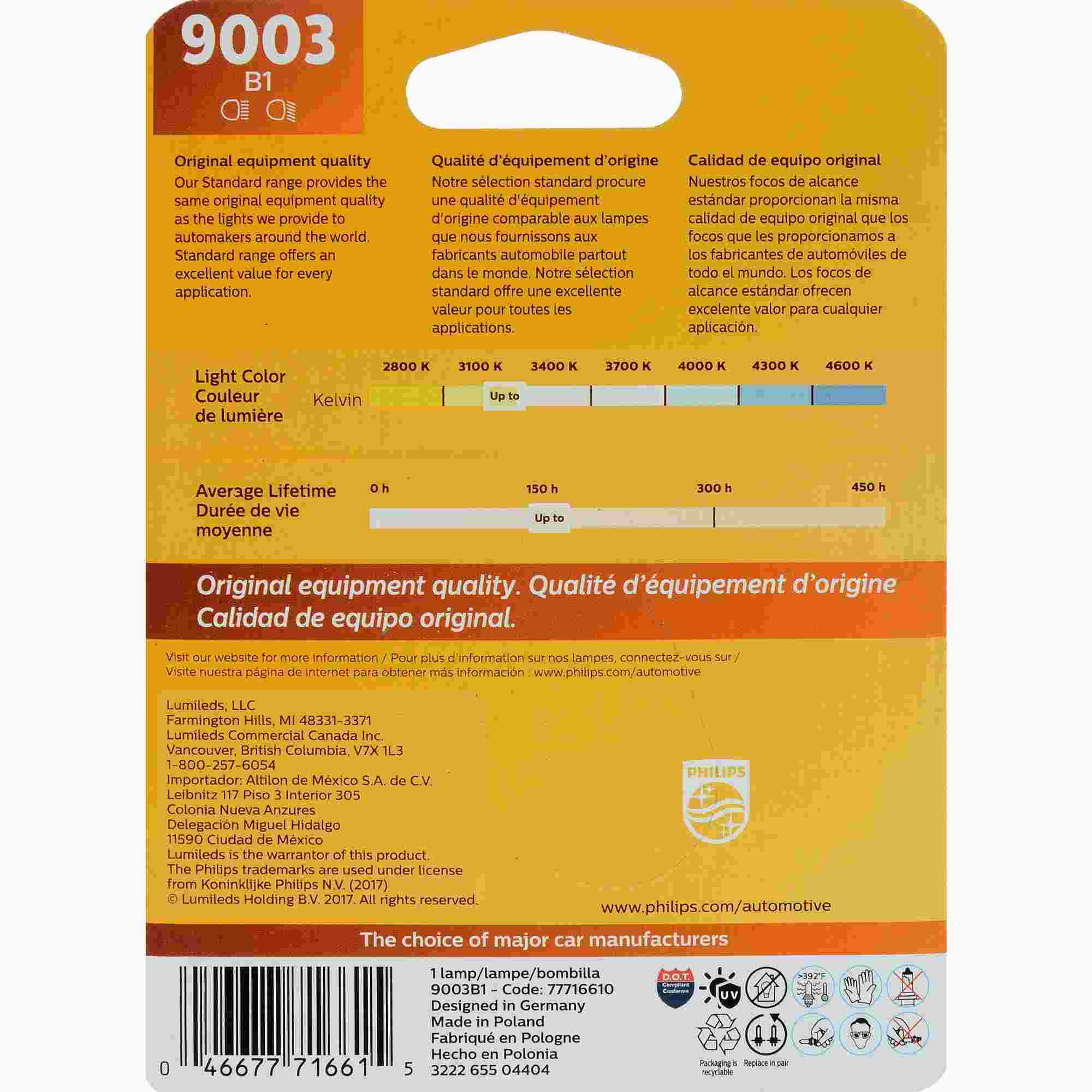 Philips Headlight Bulb 9003B1