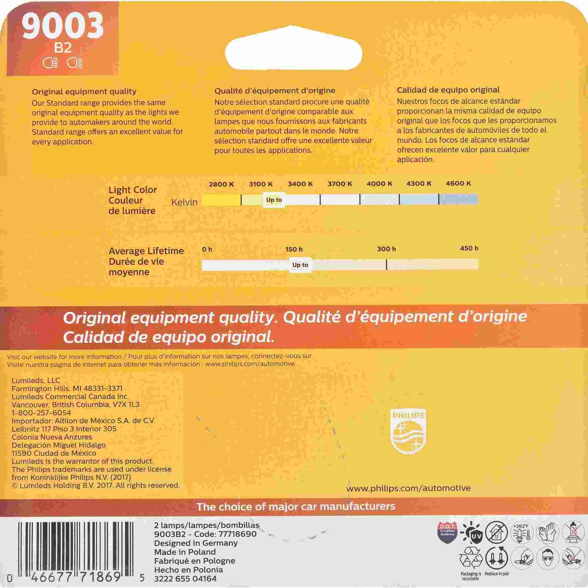 Philips Headlight Bulb 9003B2