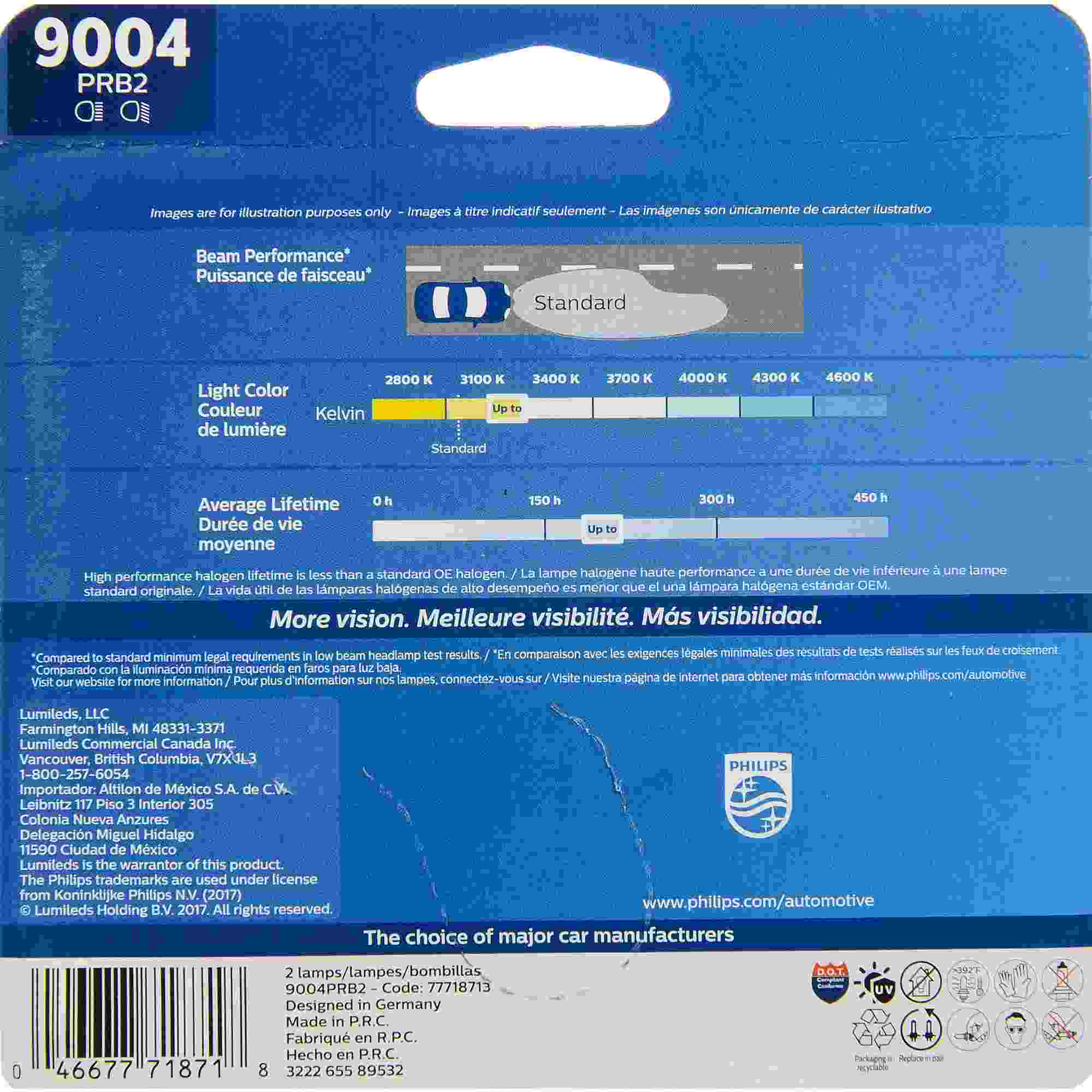 Philips Headlight Bulb 9004PRB2