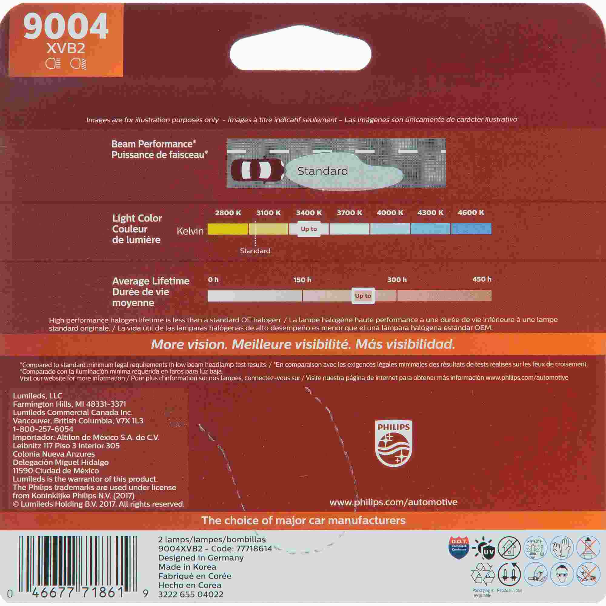 Philips Headlight Bulb 9004XVB2