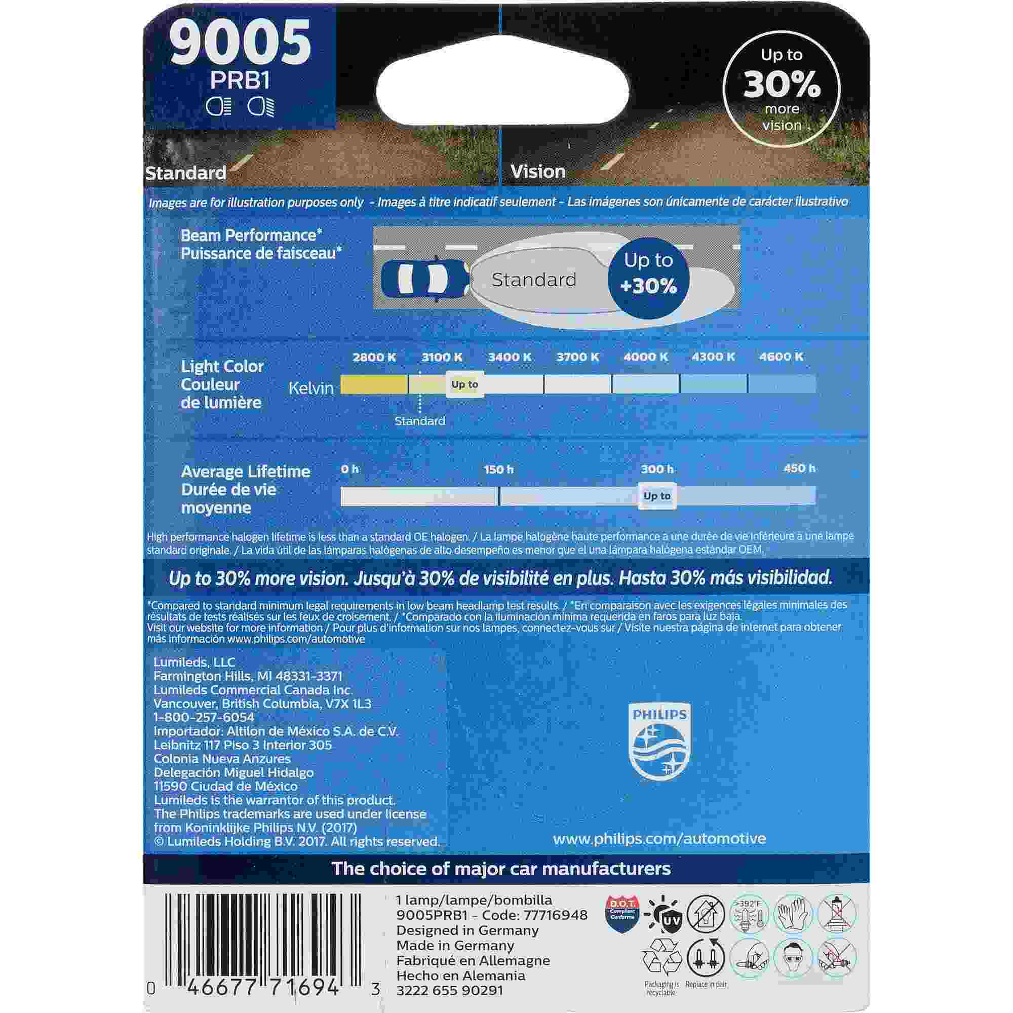 Philips Headlight Bulb 9005PRB1