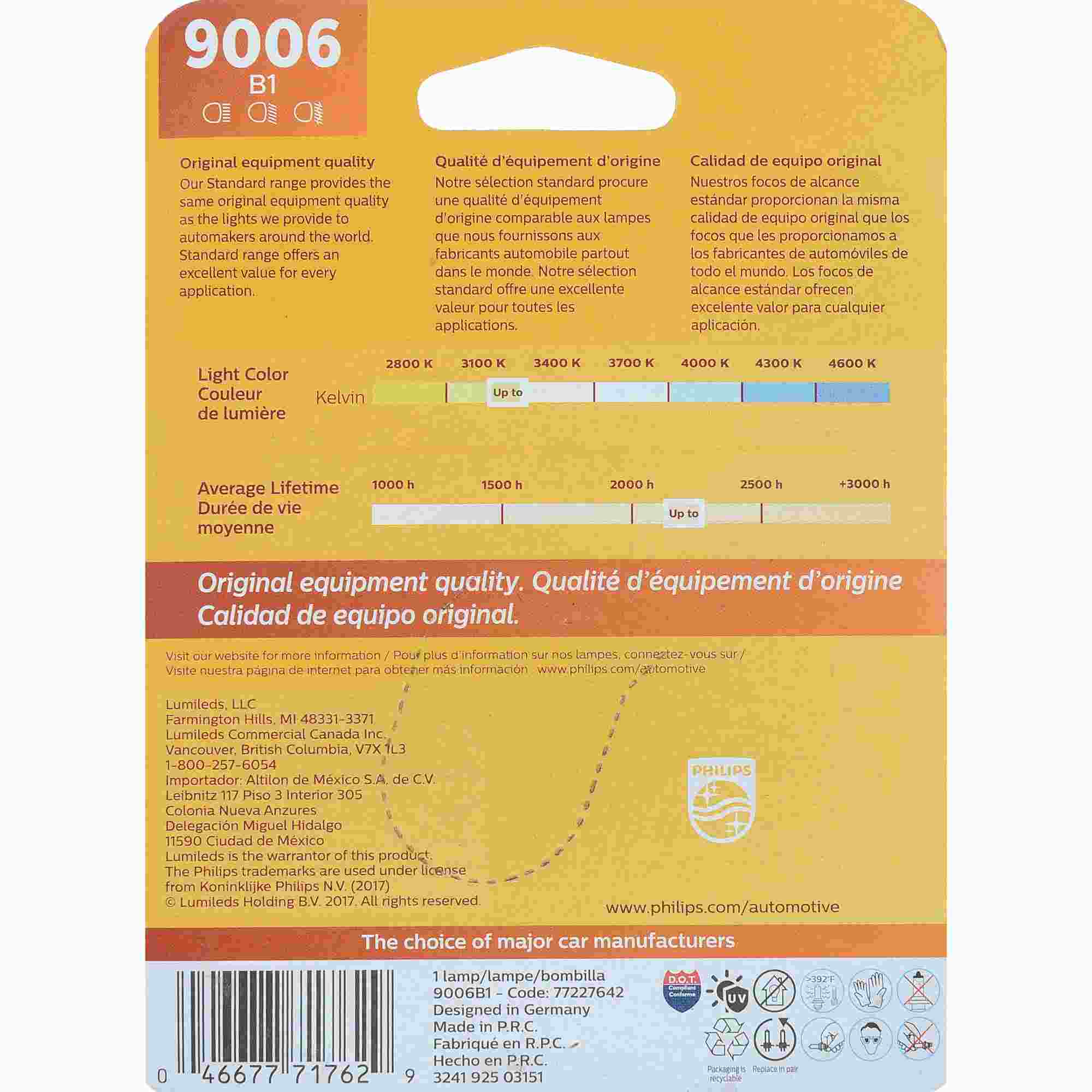 Philips Headlight Bulb 9006B1