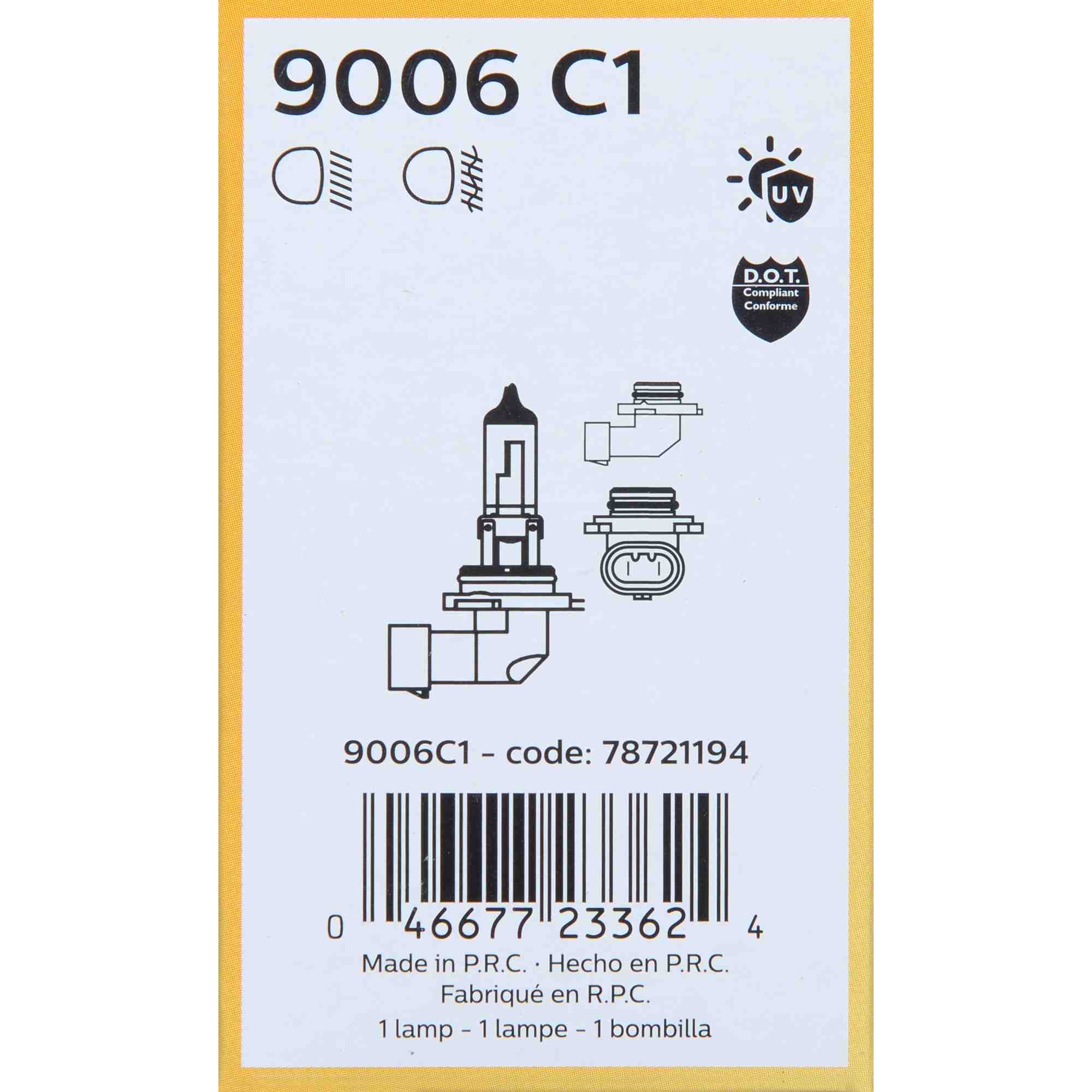 Philips Headlight Bulb 9006C1