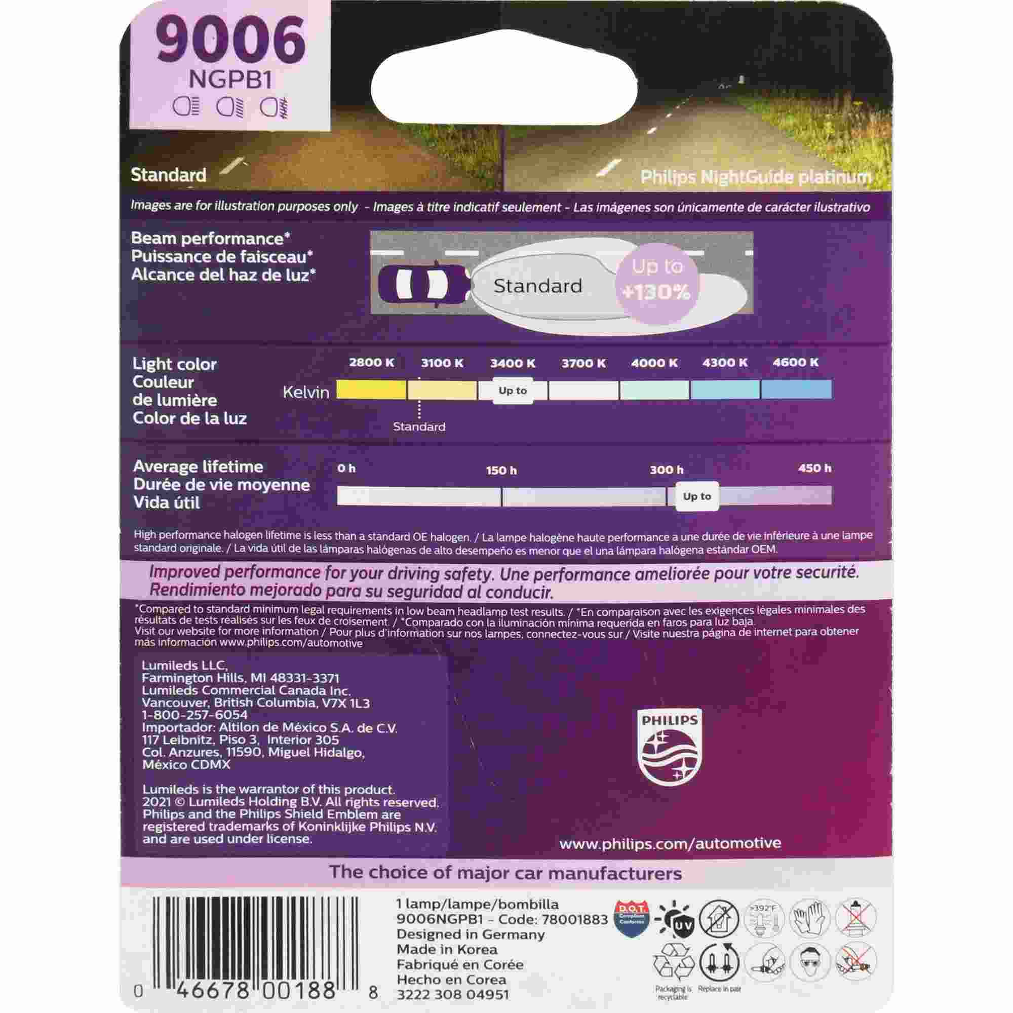 Philips Headlight Bulb 9006NGPB1