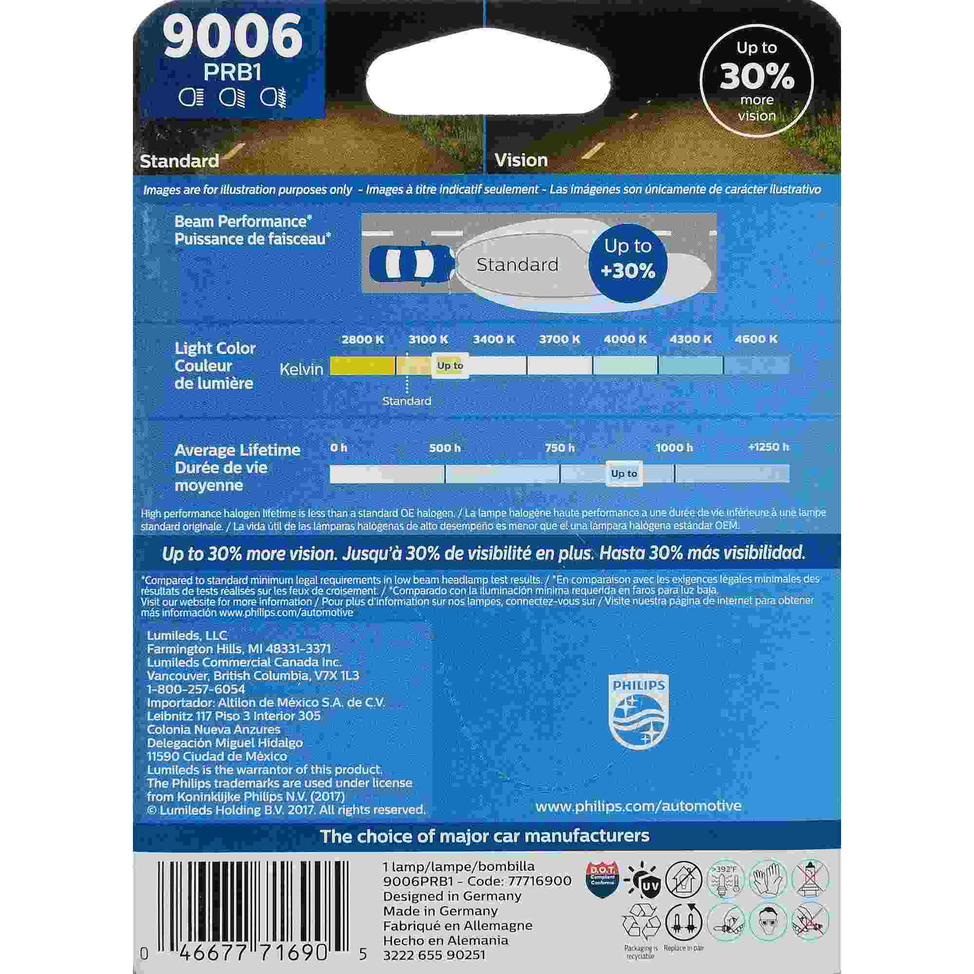 Philips Headlight Bulb 9006PRB1