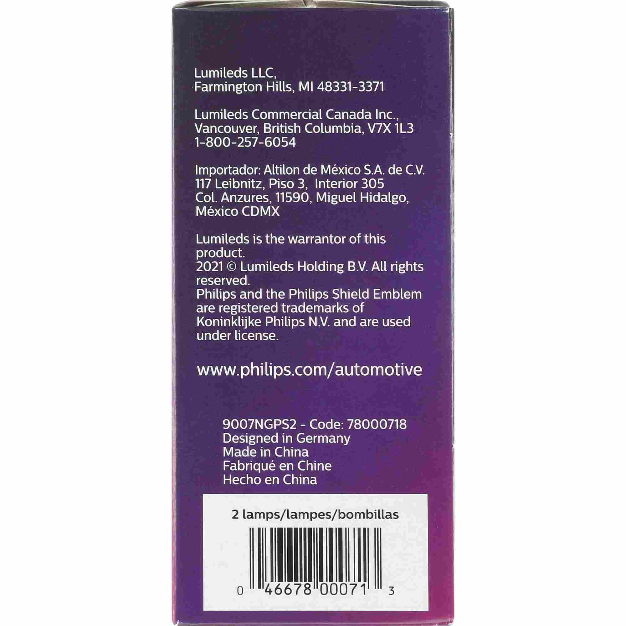 Philips Headlight Bulb 9007NGPS2