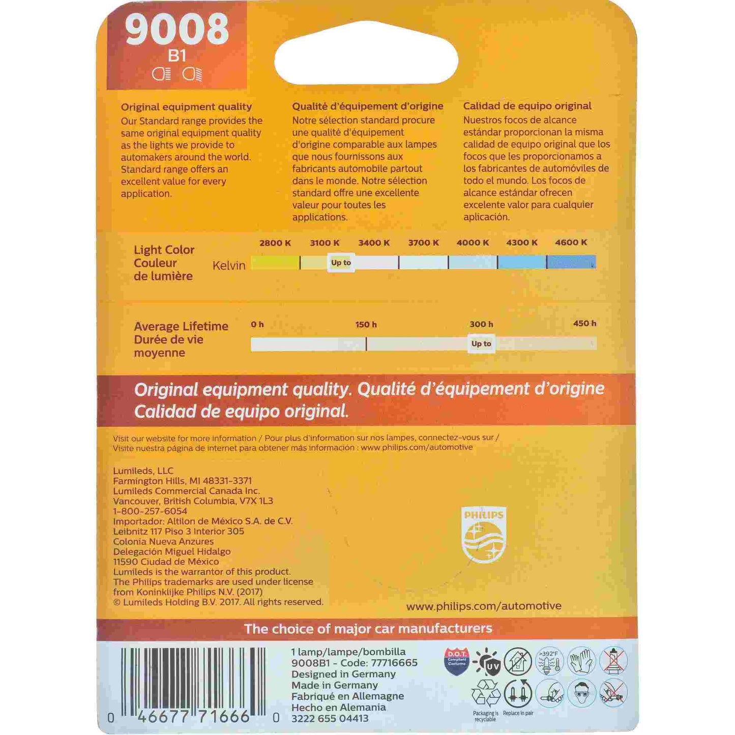 Philips Headlight Bulb 9008B1