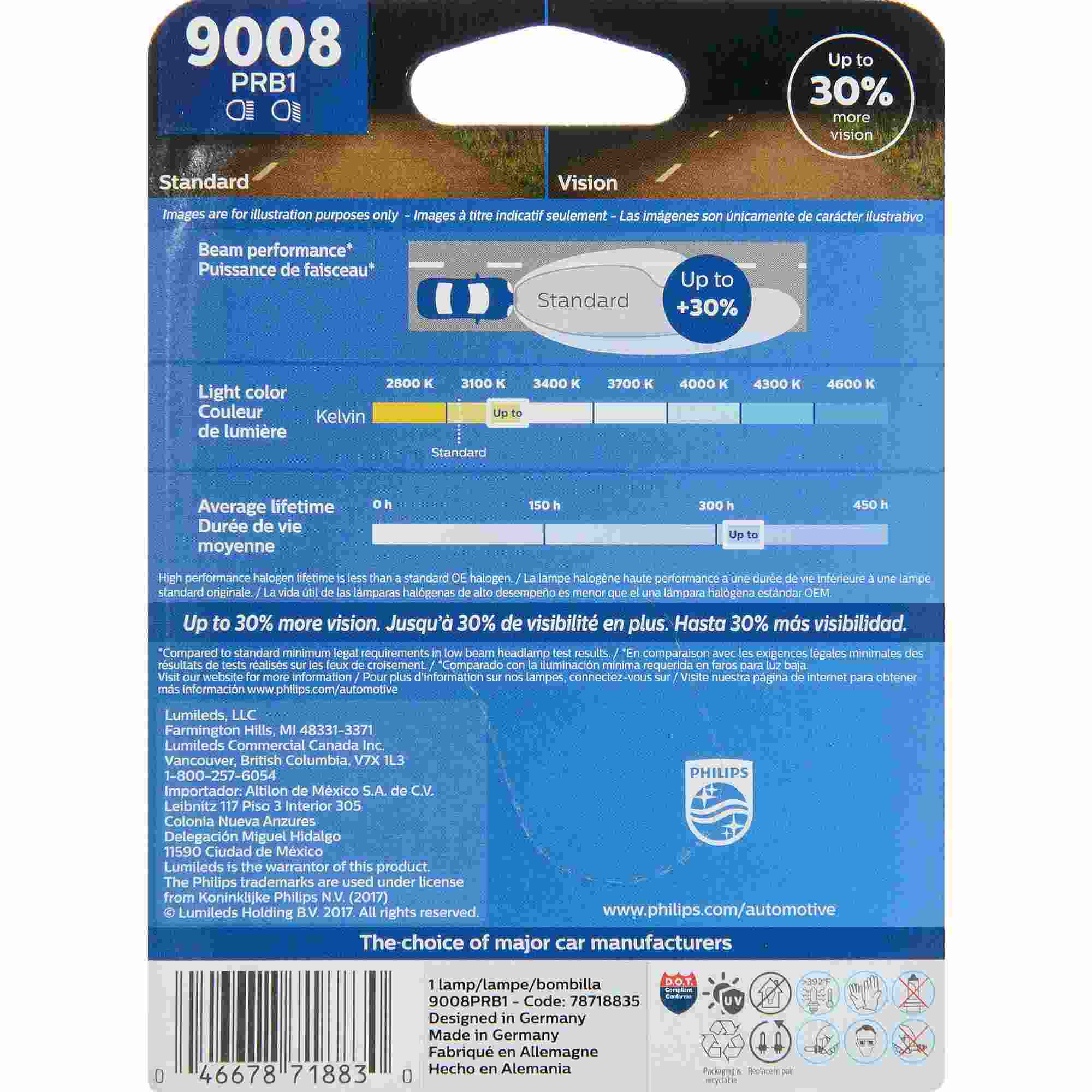 Philips Headlight Bulb 9008PRB1