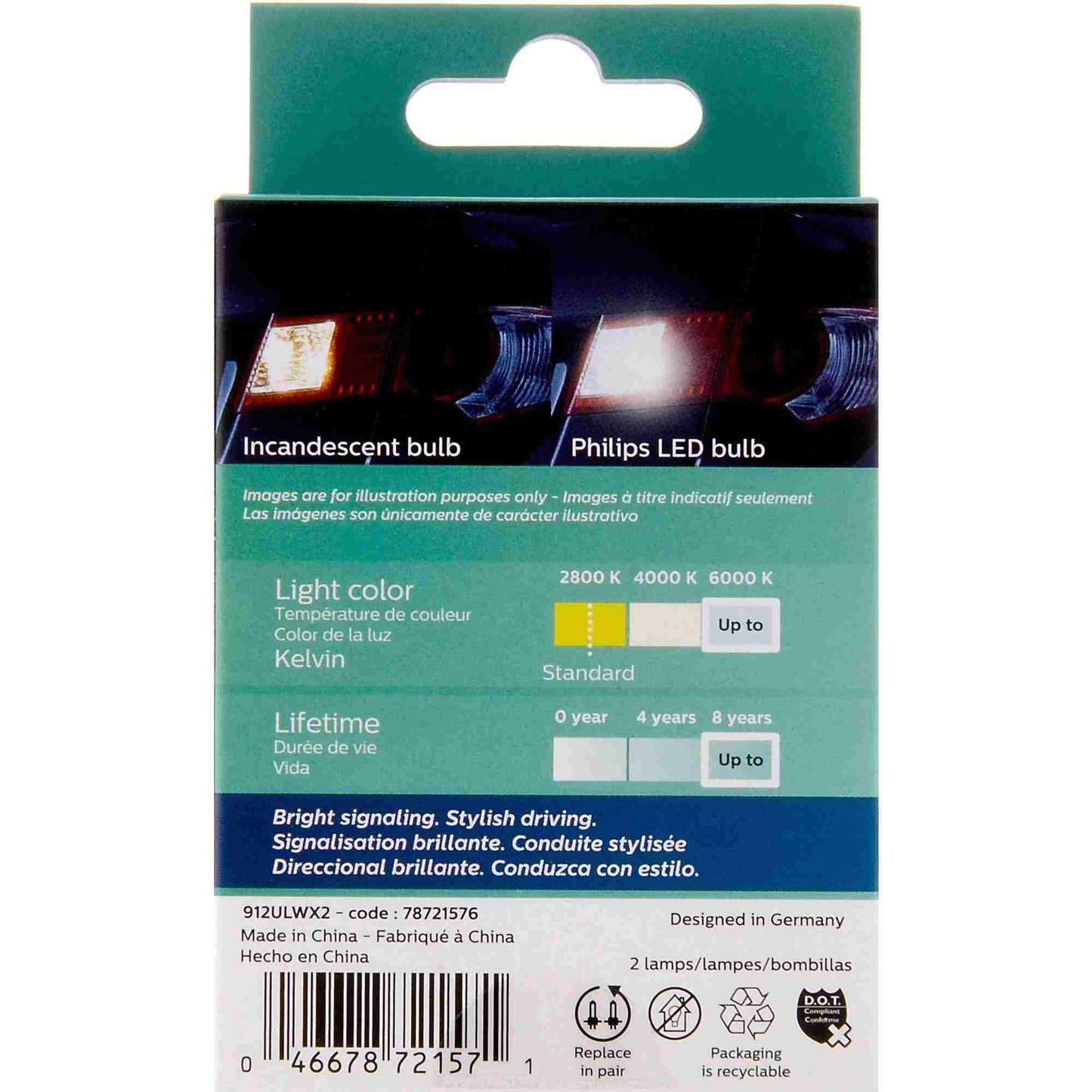 Philips Multi-Purpose Light Bulb 912WLED