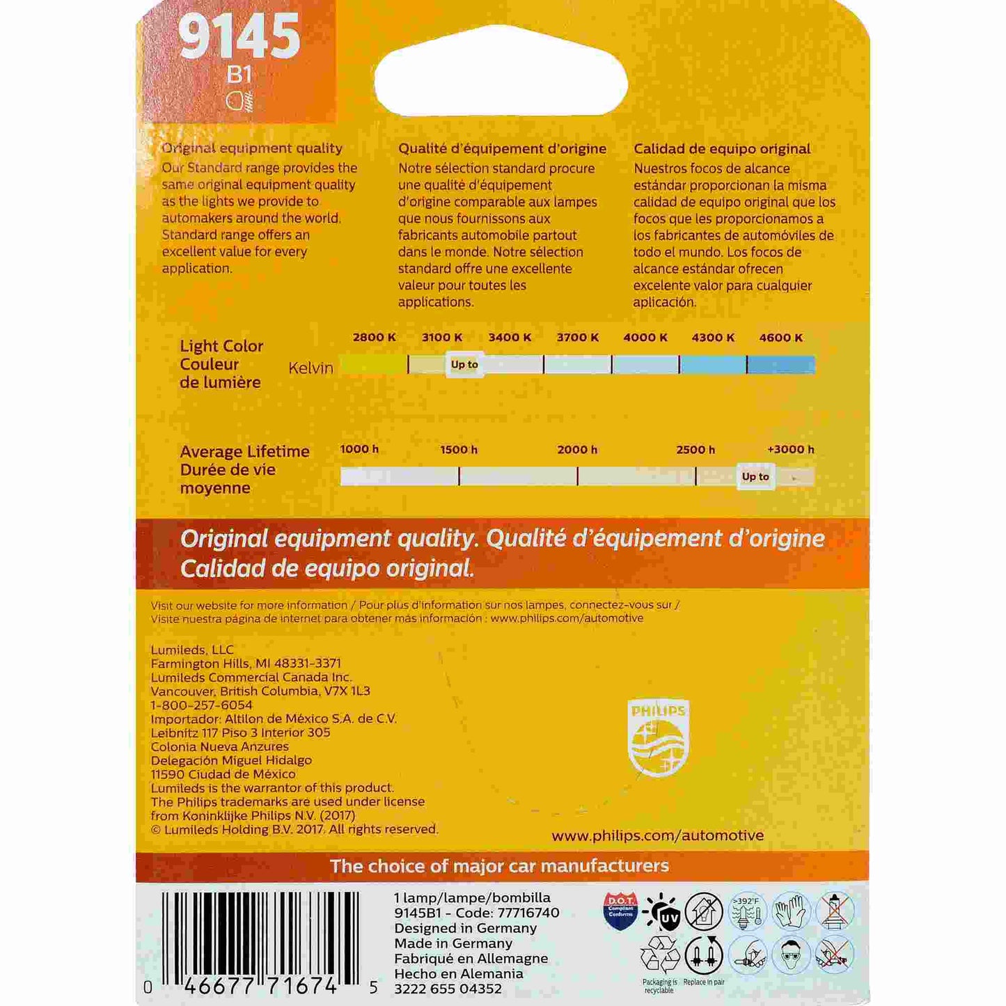 Philips Fog Light Bulb 9145B1